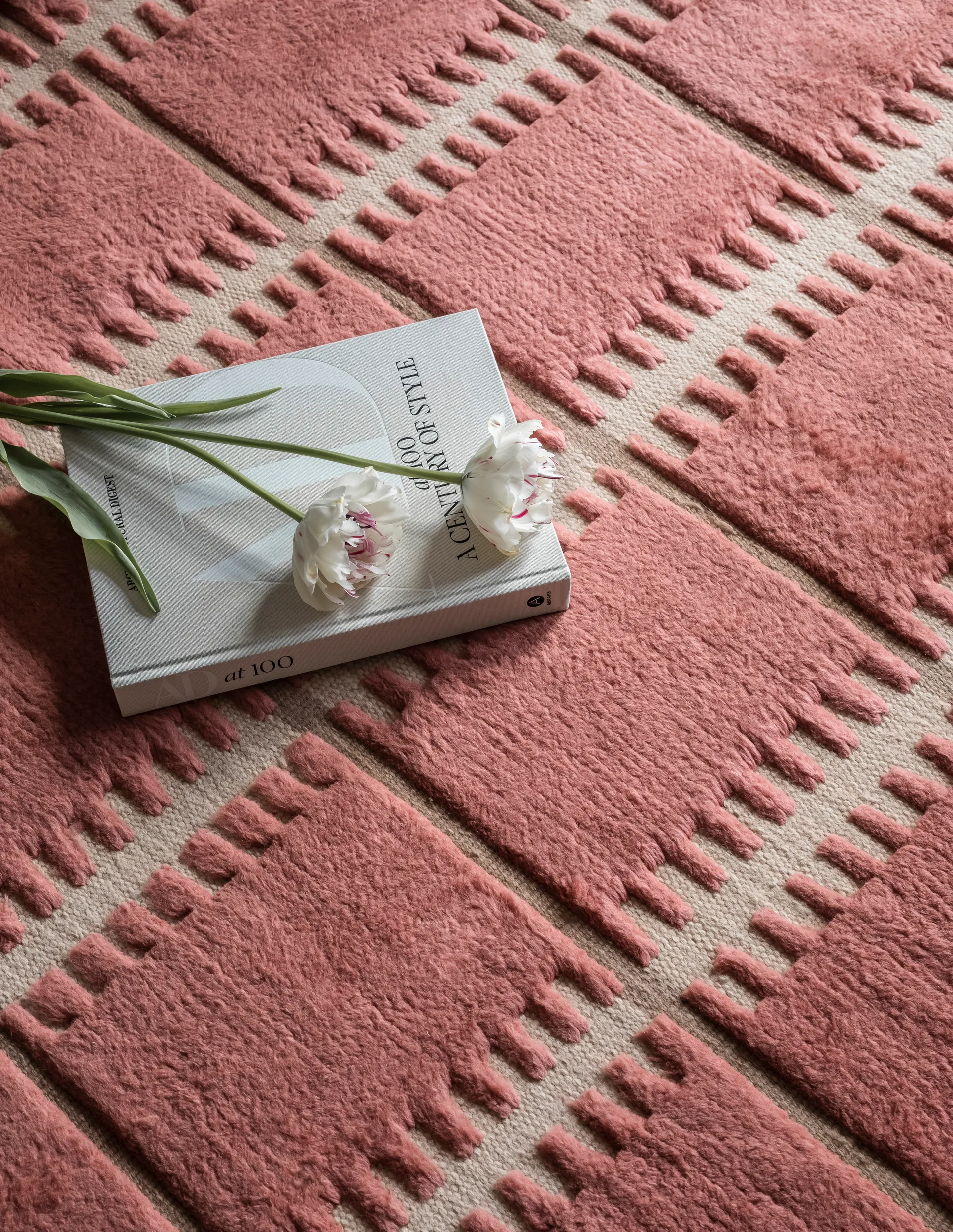 Lilly 羊毛 地毯, Claret 红色. 300x400 cm Layered