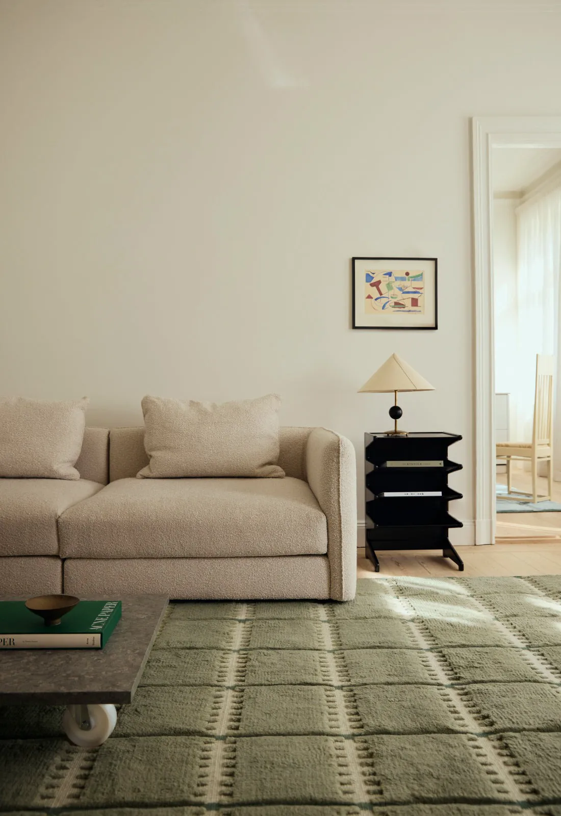 Lilly 羊毛 地毯, Green, 180x270 cm Layered