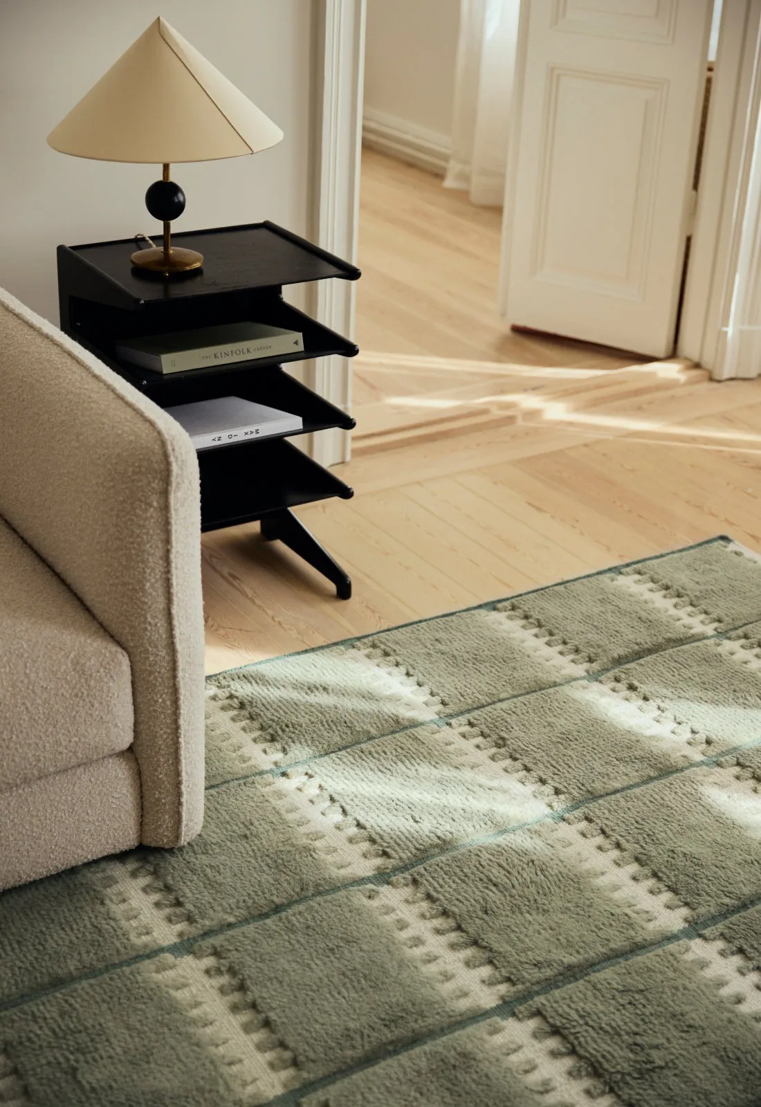 Lilly 羊毛 地毯, Green, 180x270 cm Layered