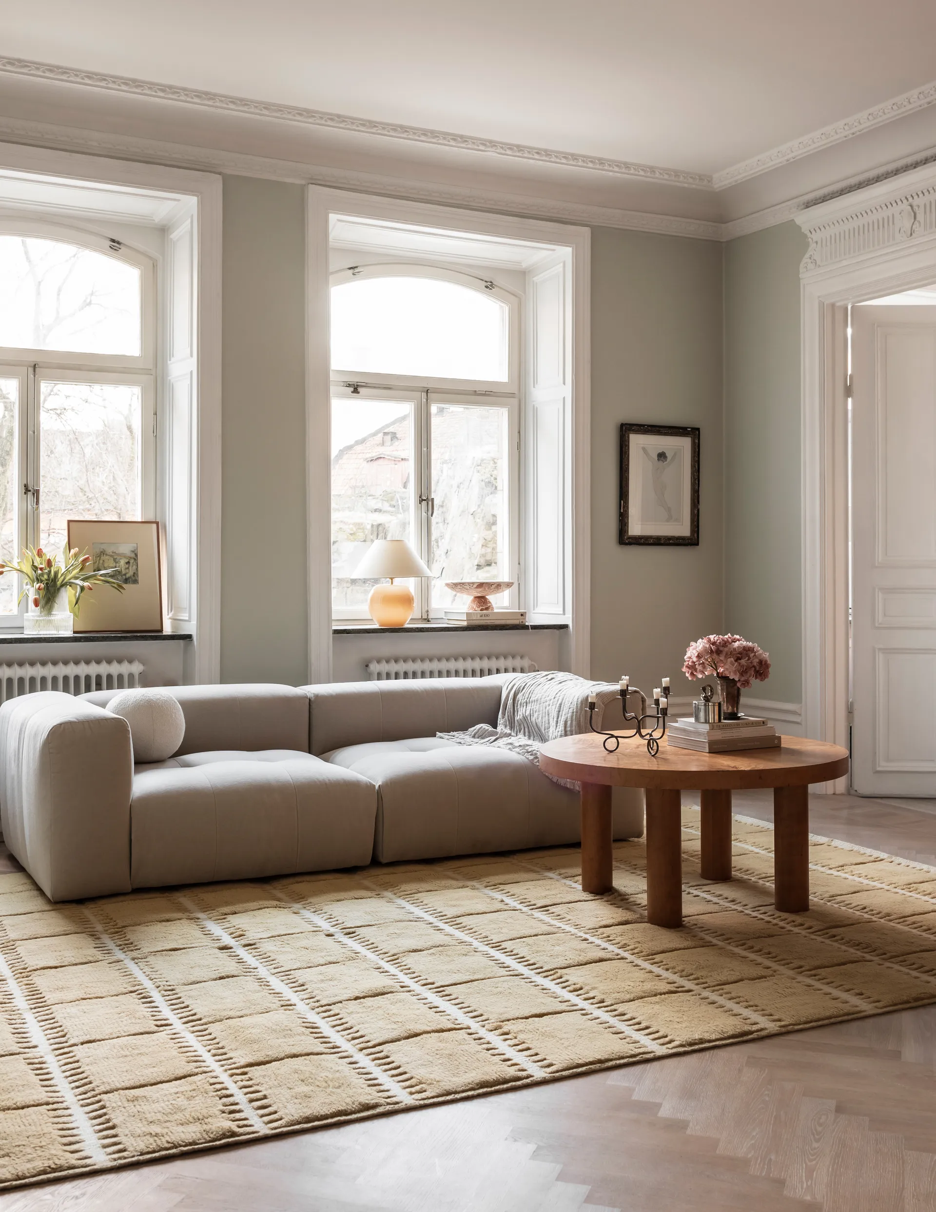 Lilly 羊毛 地毯, Mustard. 180x270 cm Layered