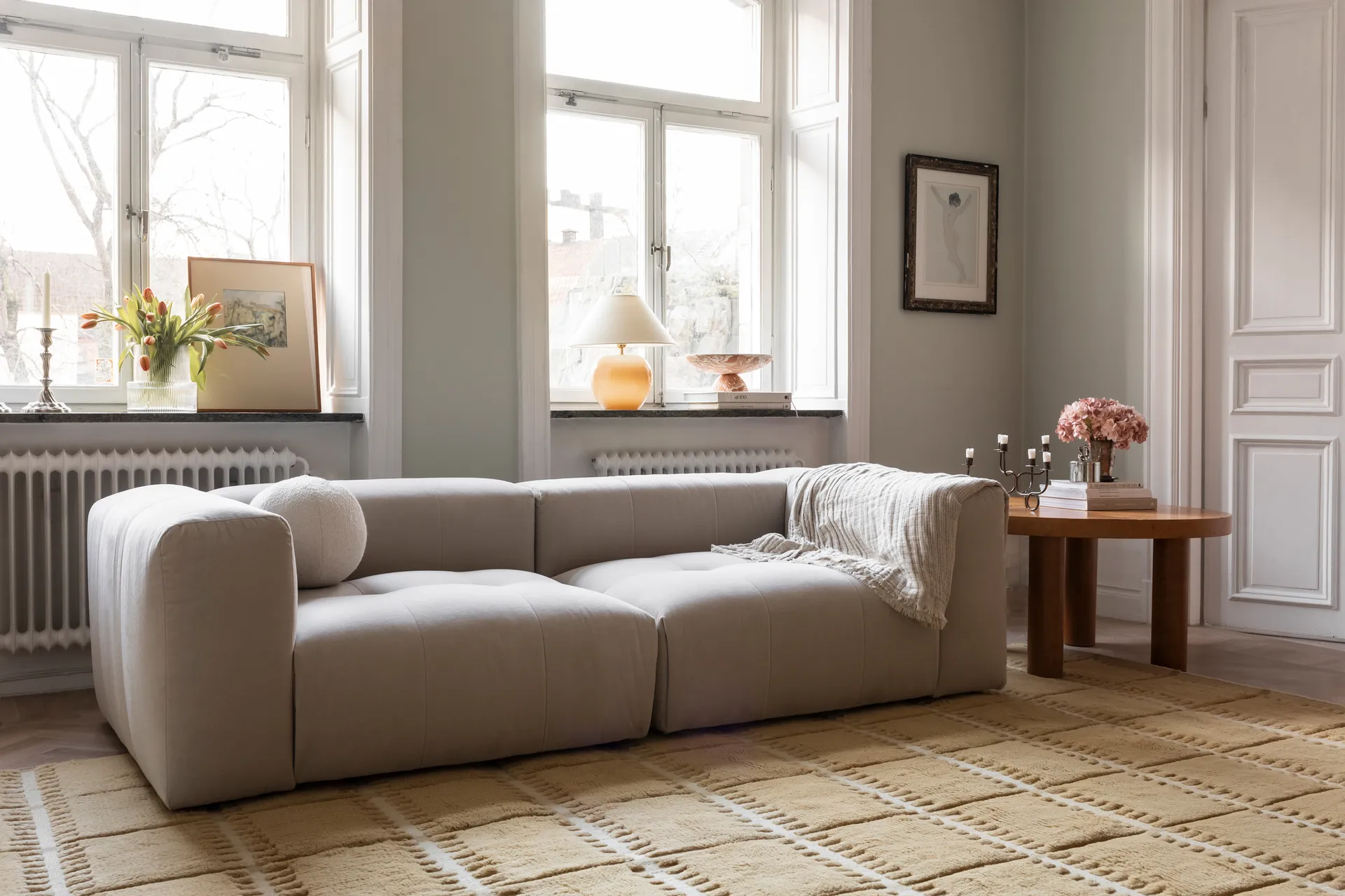 Lilly 羊毛 地毯, Mustard. 300x400 cm Layered