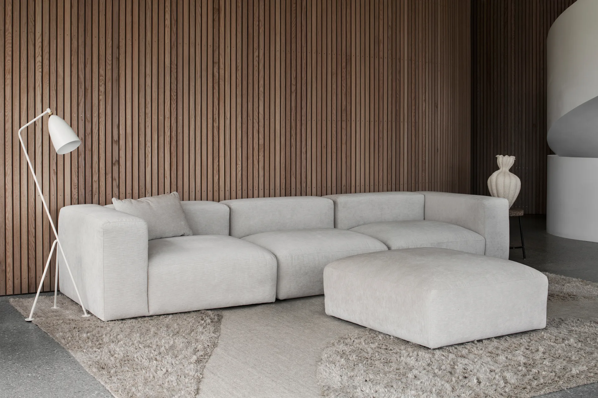 Punja plasma 羊毛地毯 180x270 cm, 沙色 melange Layered