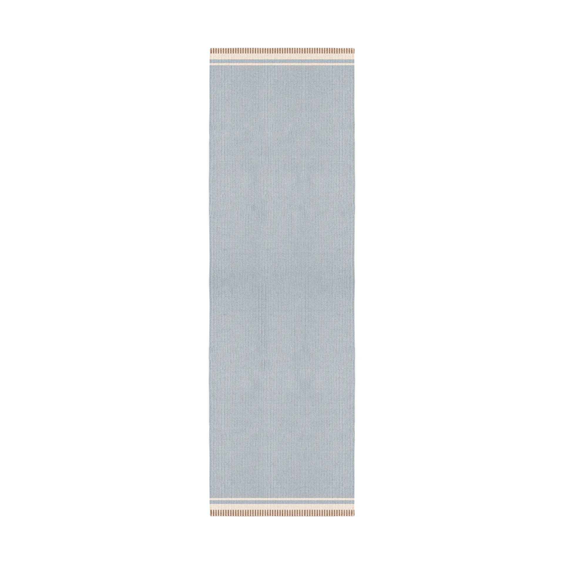 Röllakan 纯色 羊毛地毯, 天蓝色_80x300cm Layered