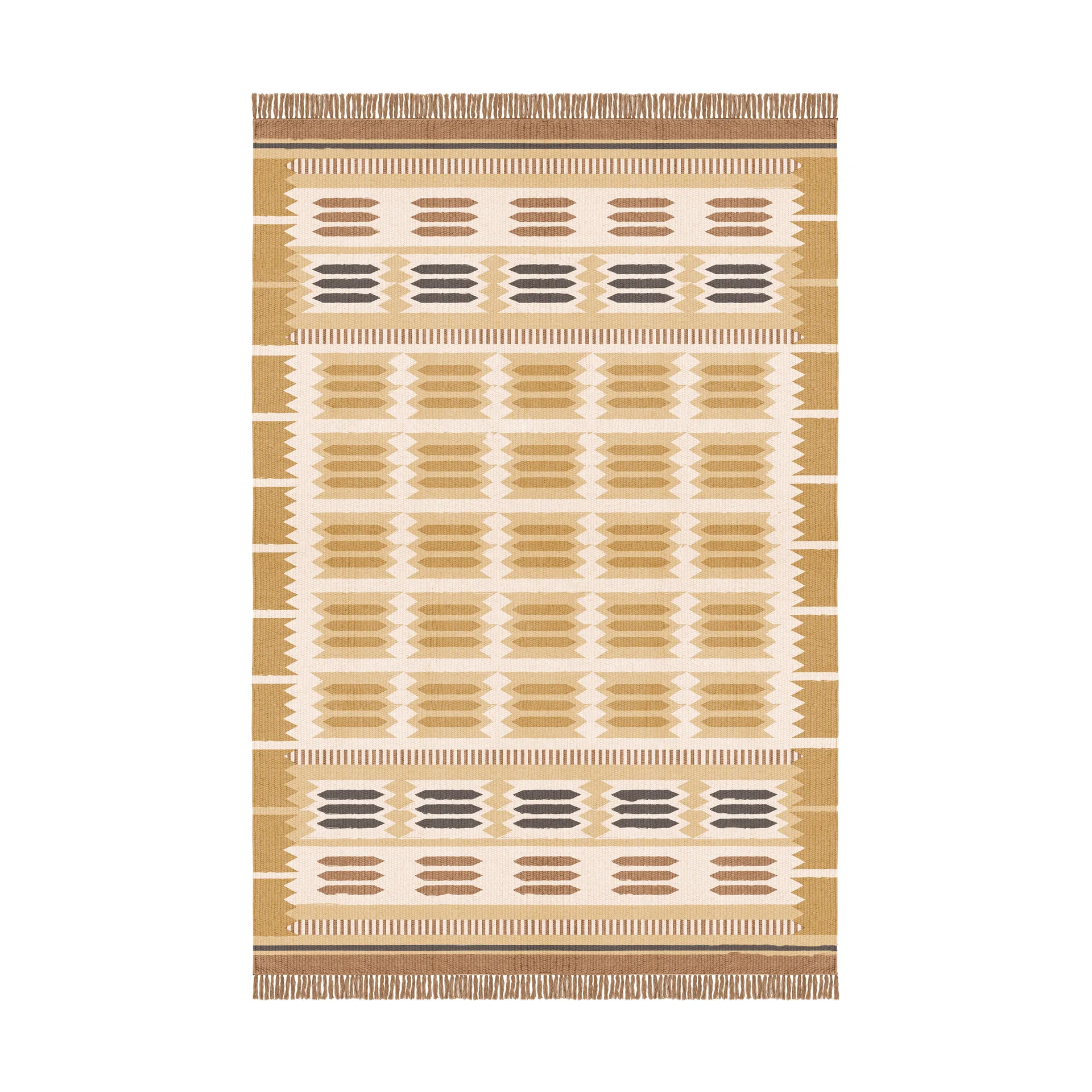 Röllakan Hilma 羊毛 地毯, Marigold, 140x200 cm Layered