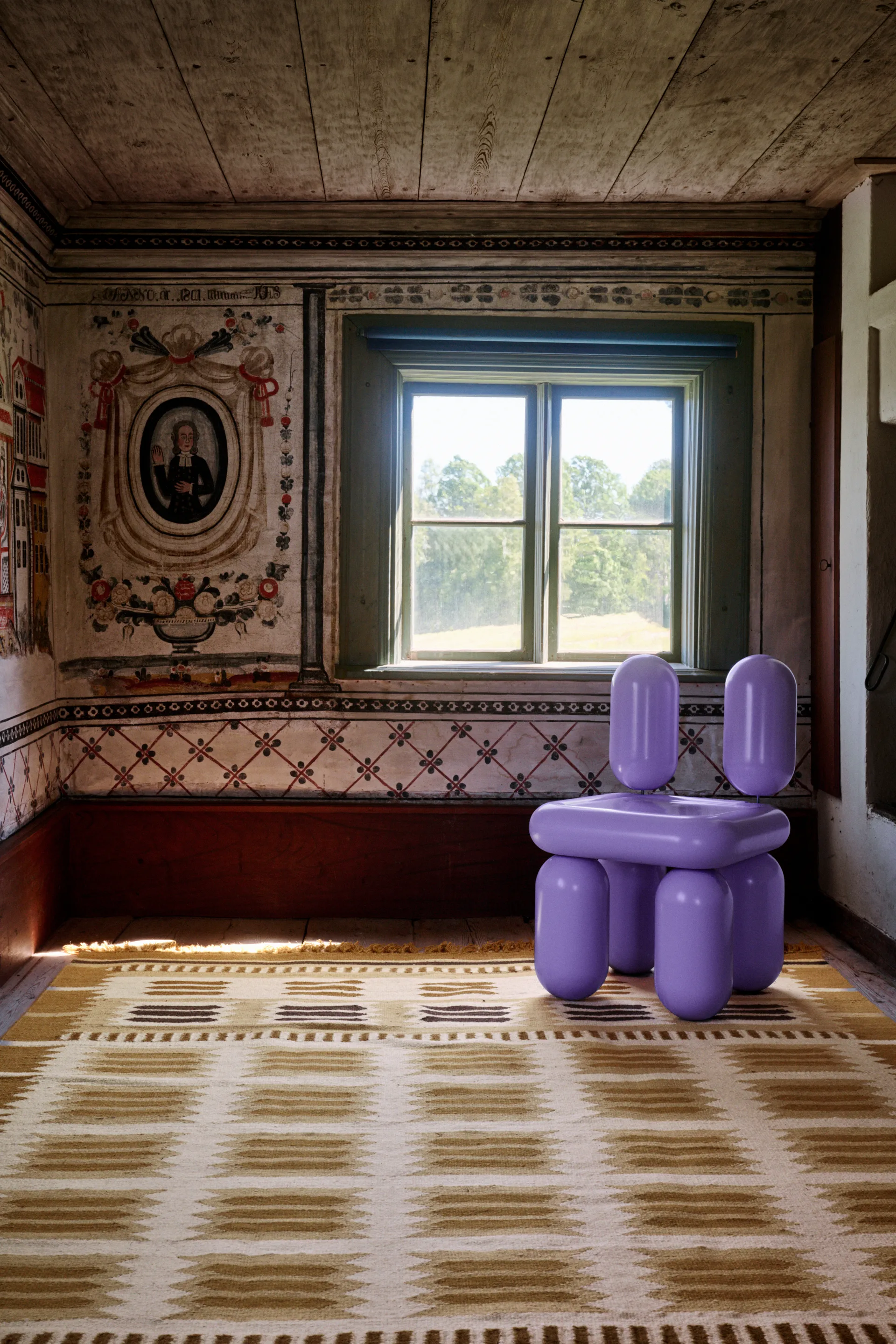 Röllakan Hilma 羊毛 地毯, Marigold, 180x270 cm Layered