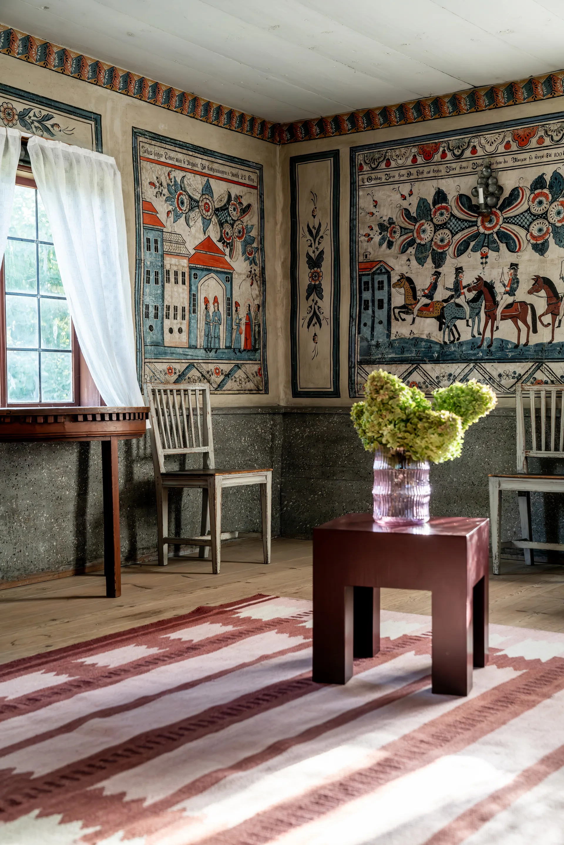 Röllakan Iris 羊毛 地毯, Rasberry, 140x200 cm Layered