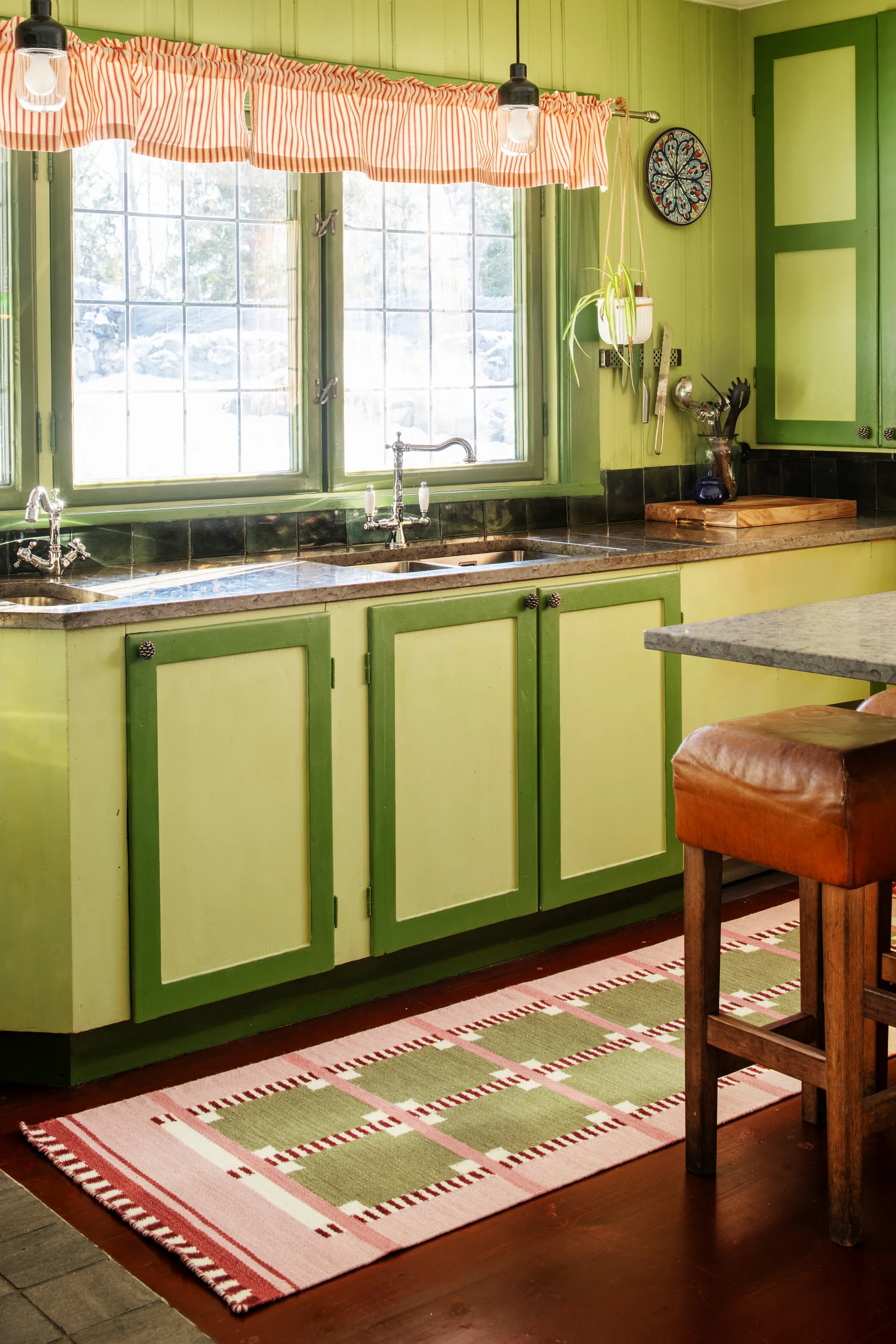 Röllakan Ruth 地毯, Spring grass, 75x240 cm Layered