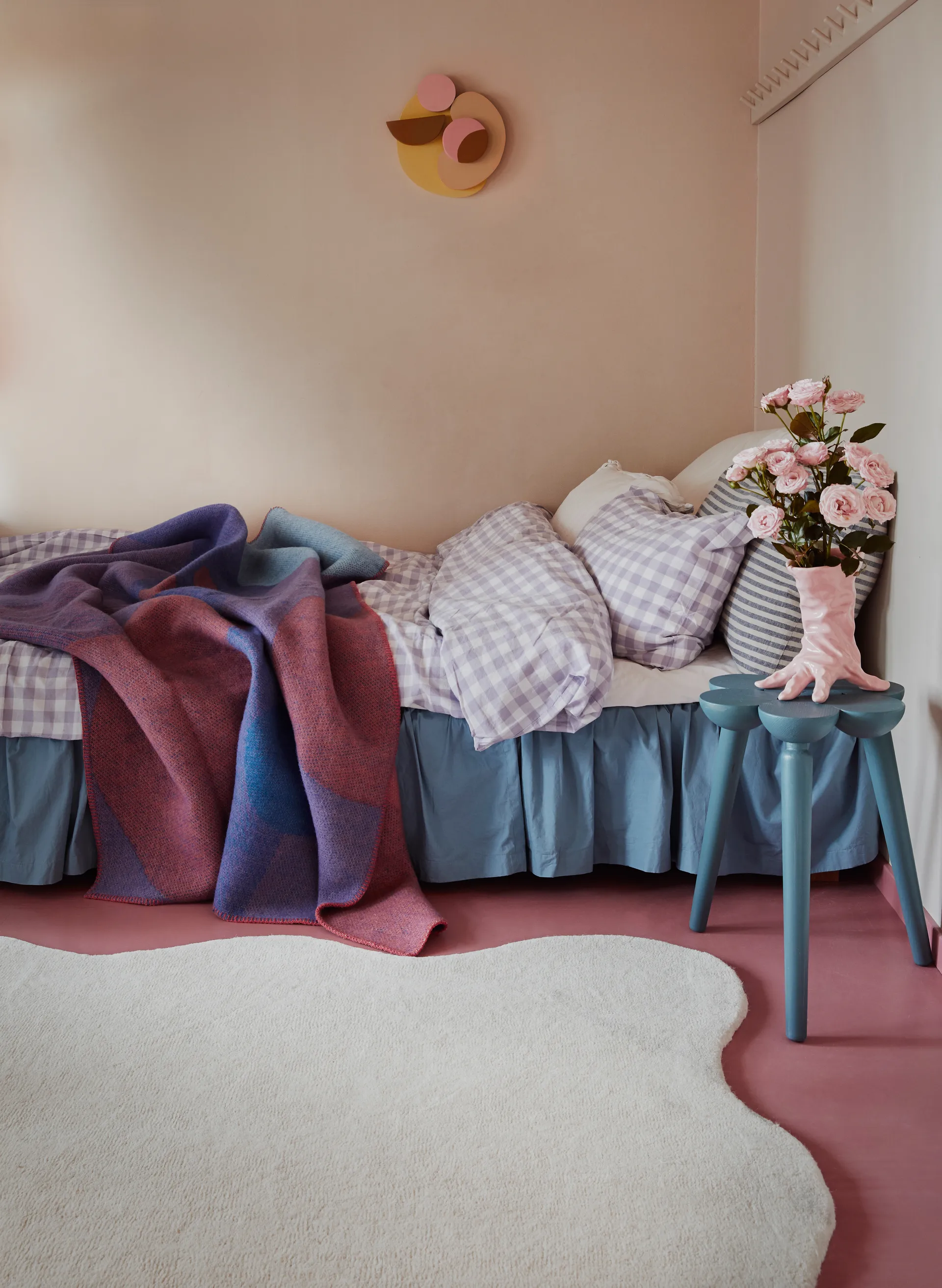 Scallop 羊毛地毯 180x270 cm, Bone 白色 Layered