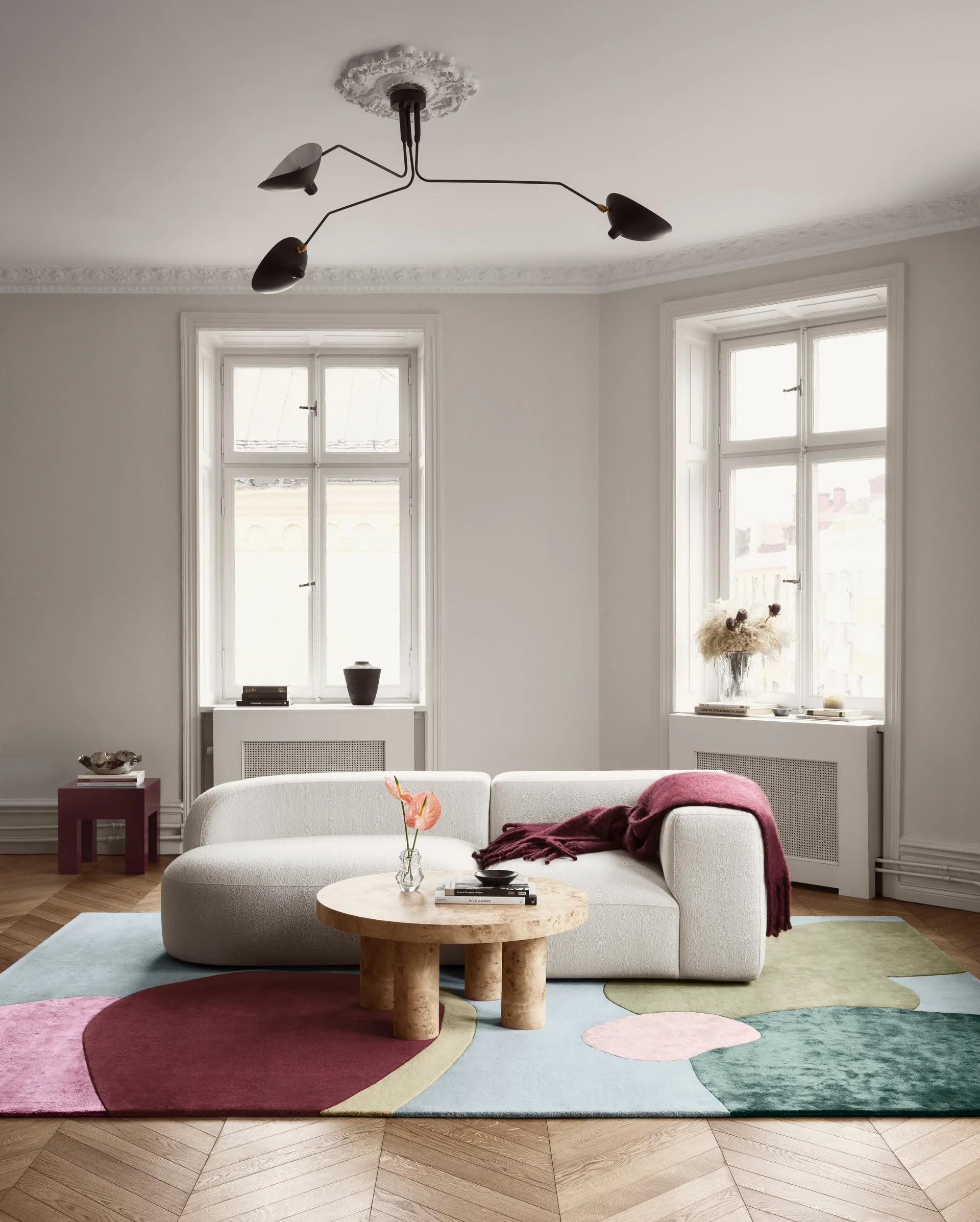 Sleeping Flower 羊毛 地毯, 180x270 cm Layered