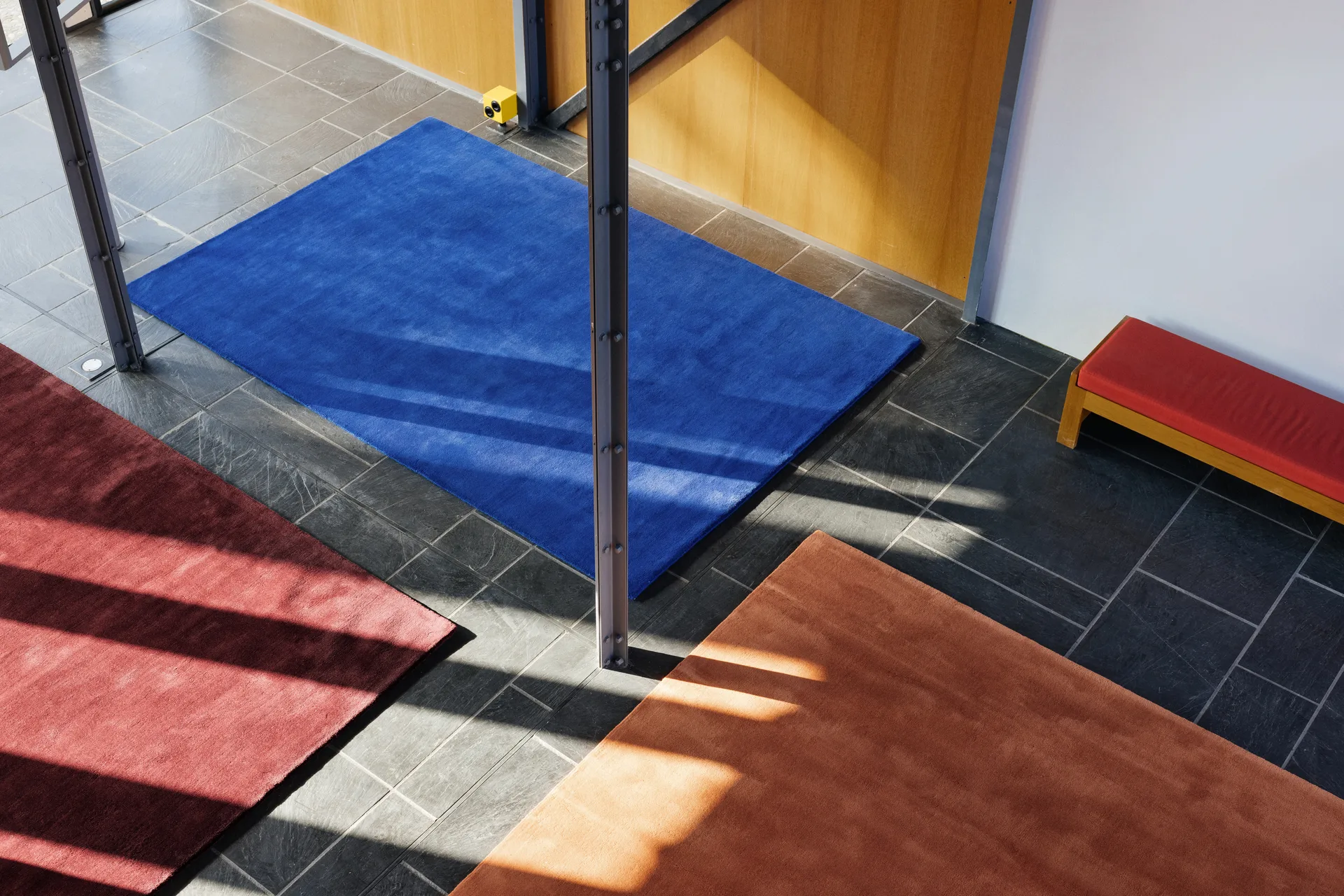 Solid 羊毛 羊毛地毯, 深蓝, 180x270 cm Layered