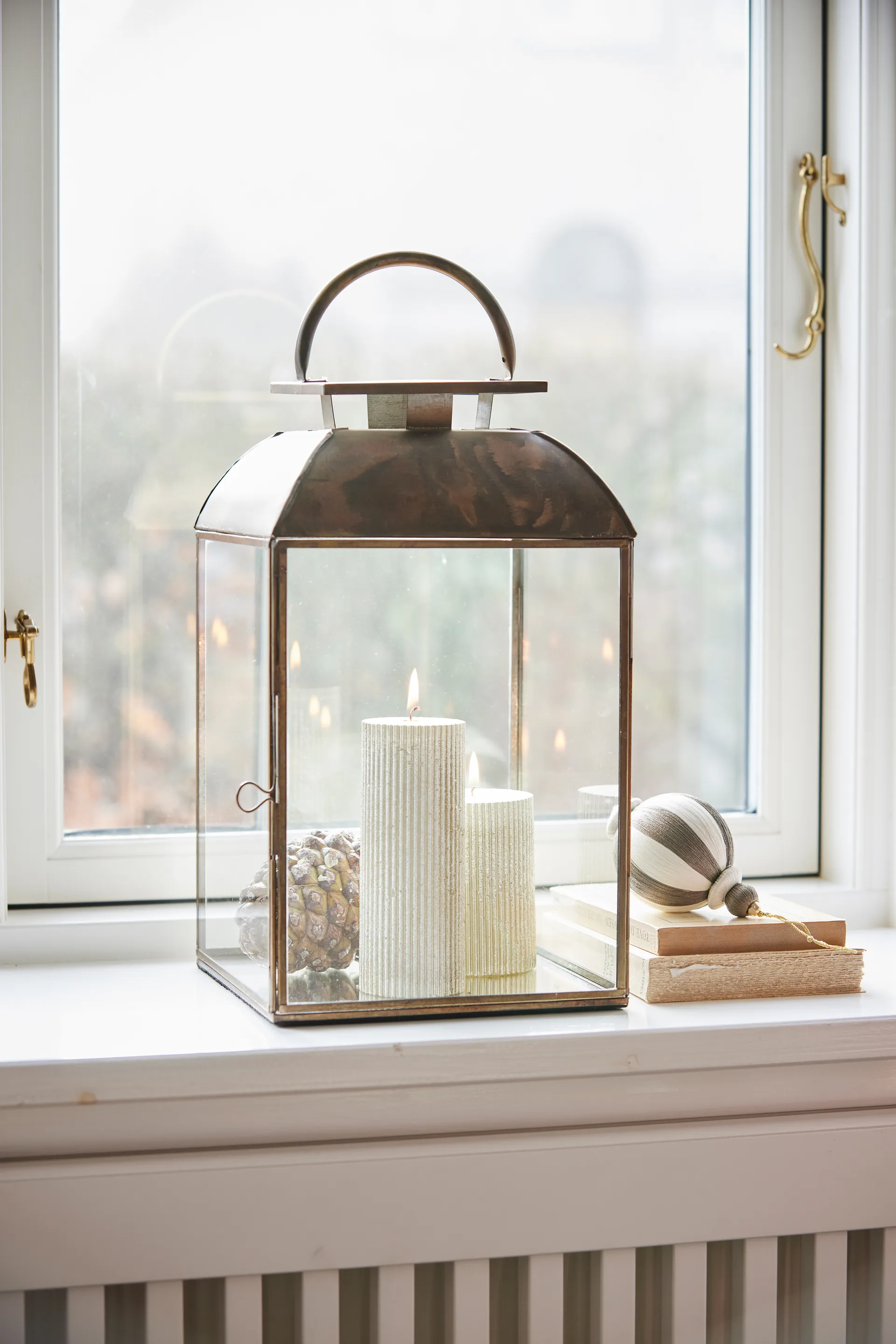 Agnes 圣诞摆设/挂件/装饰 Ø10 cm, 米白色-褐色 Lene Bjerre