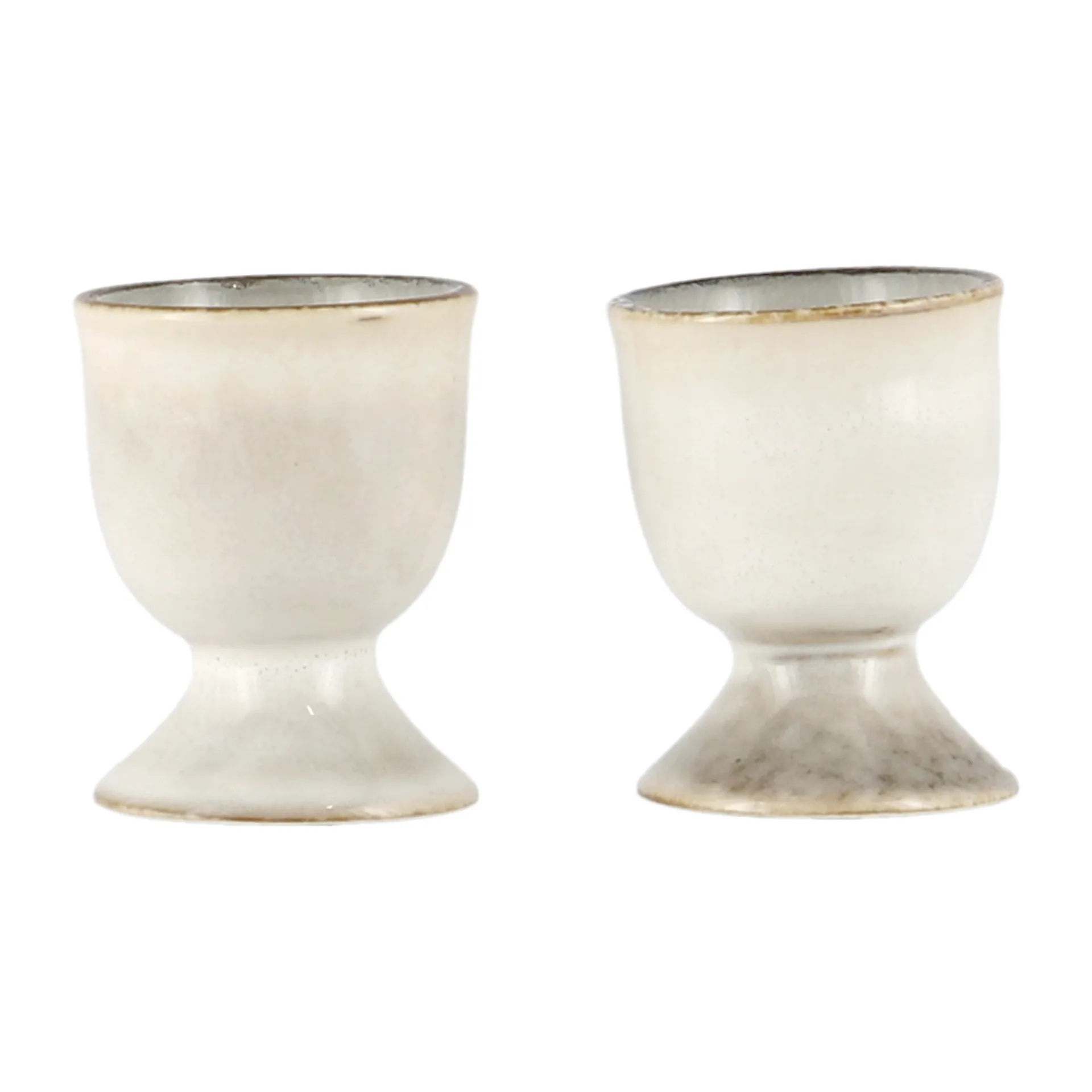 Amera 蛋杯 6.5 cm, 白色 沙色 Lene Bjerre
