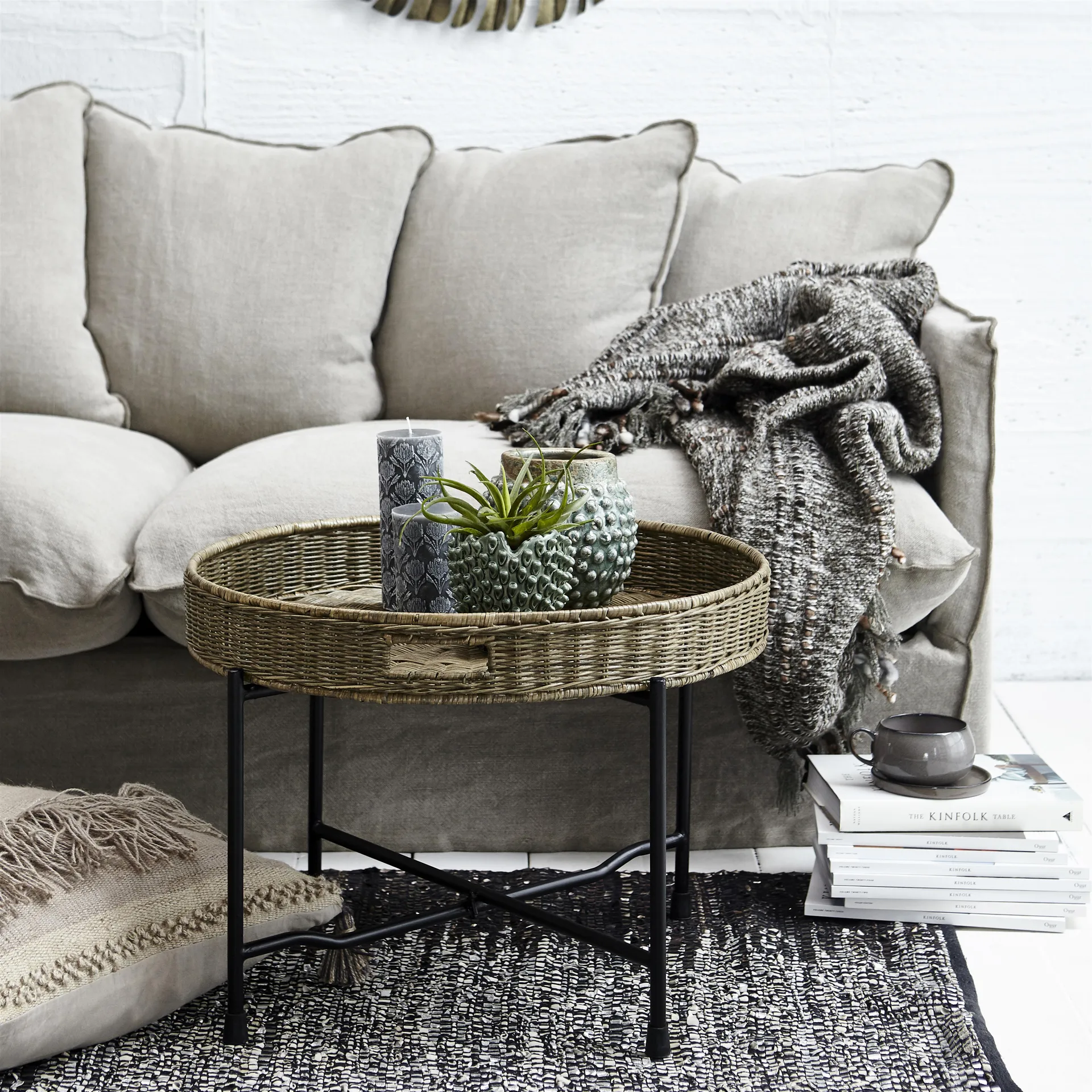 Amera 杯子 and 碟子, 灰色 Lene Bjerre