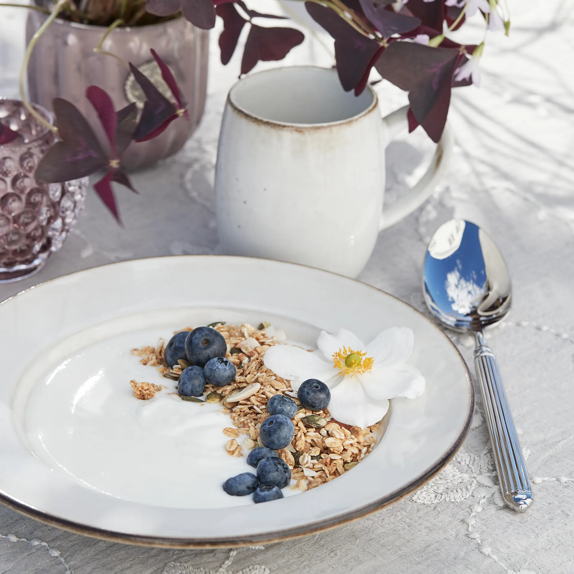 Amera soup 碗 23 cm, 白色 沙色 Lene Bjerre