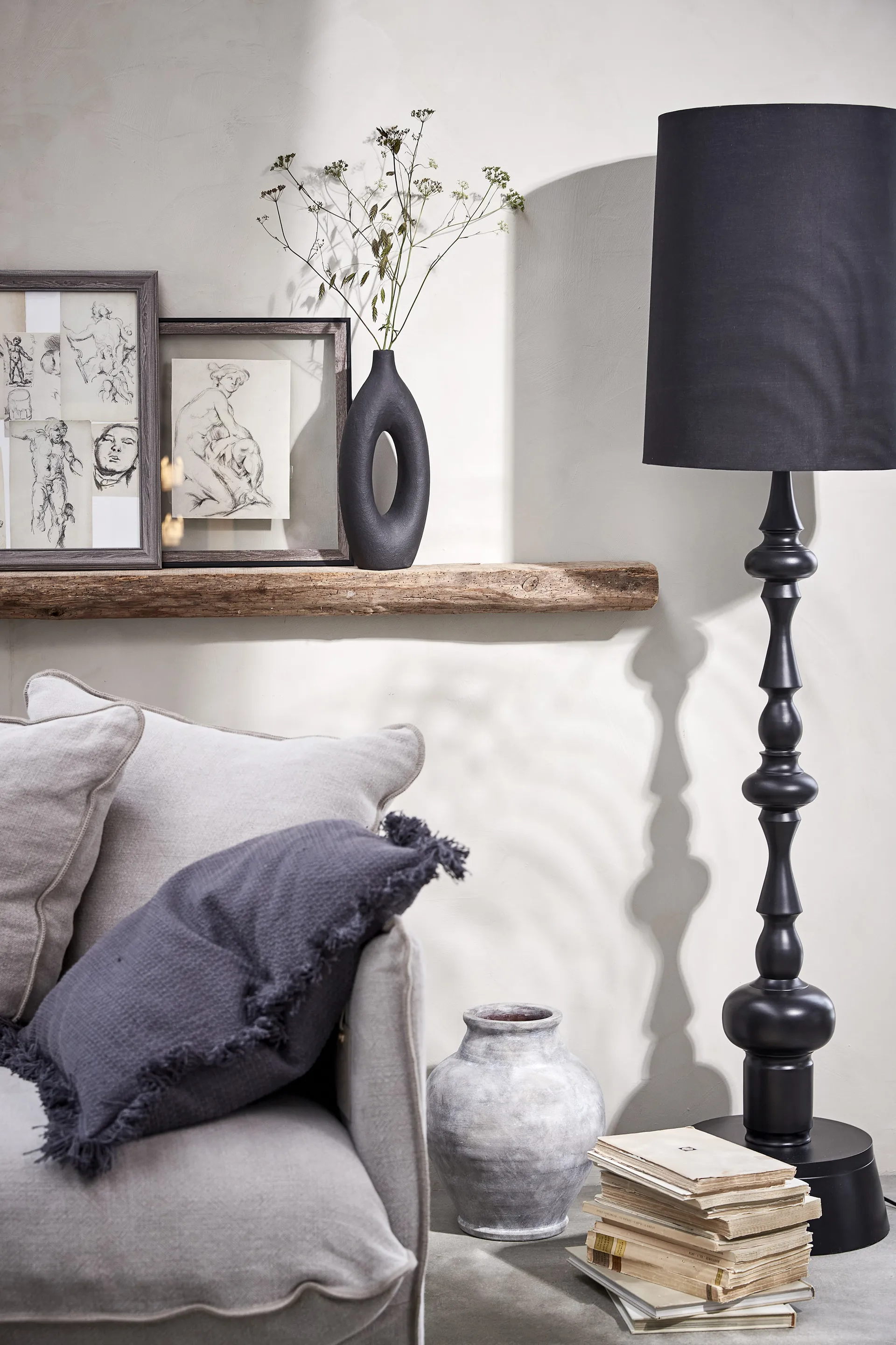 Anna 花瓶 33 cm, Antique 灰色 Lene Bjerre