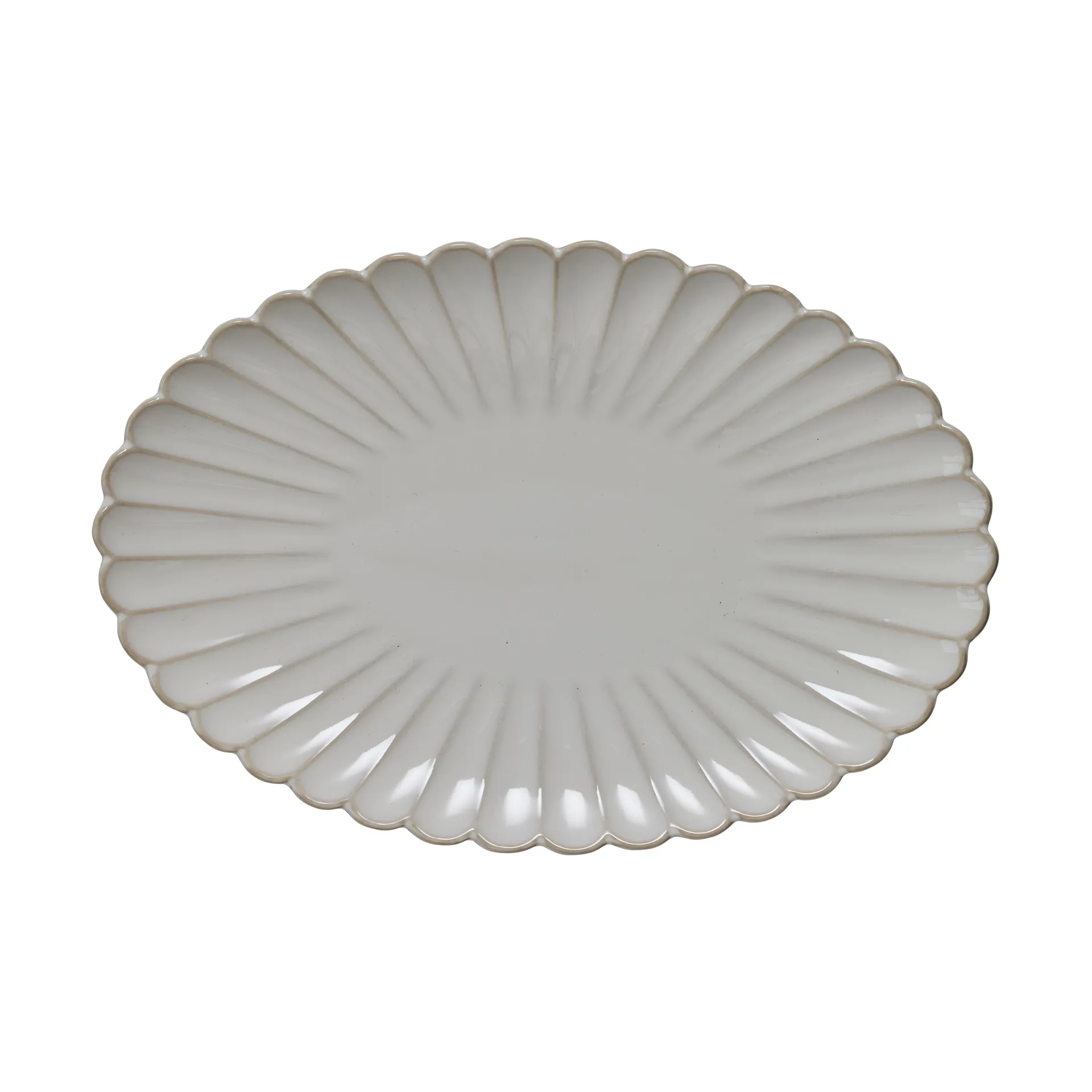 Camille serving platter 30.5x21 cm, 米白色 Lene Bjerre