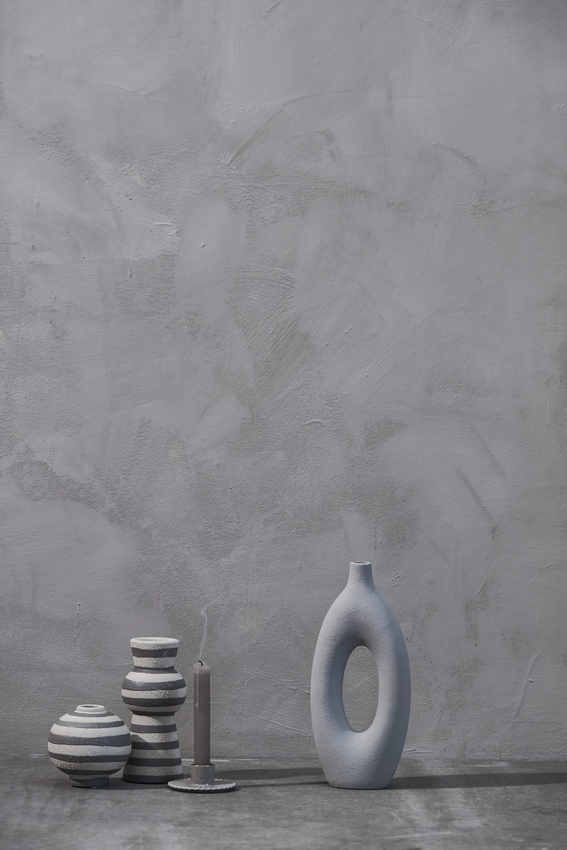Catia 花瓶 33 cm, 银色 灰色 Lene Bjerre