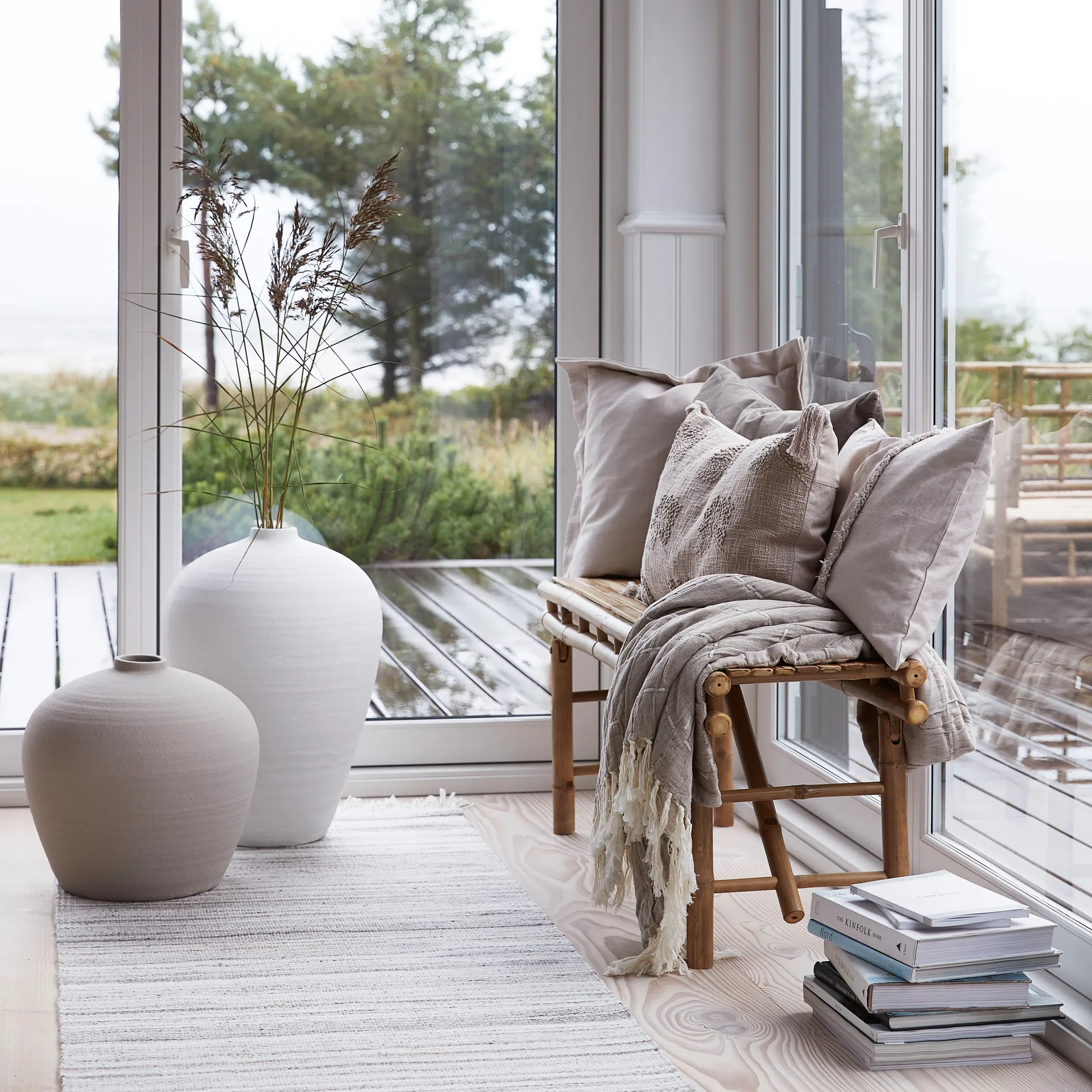 Catia 花瓶 38 cm, 银色 灰色 Lene Bjerre