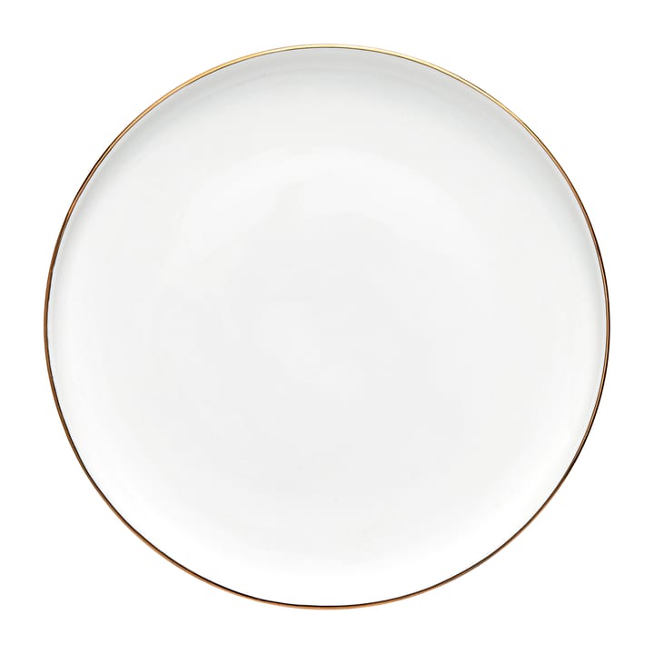 Clara 盘子 Ø20 cm, 白色-light gold Lene Bjerre
