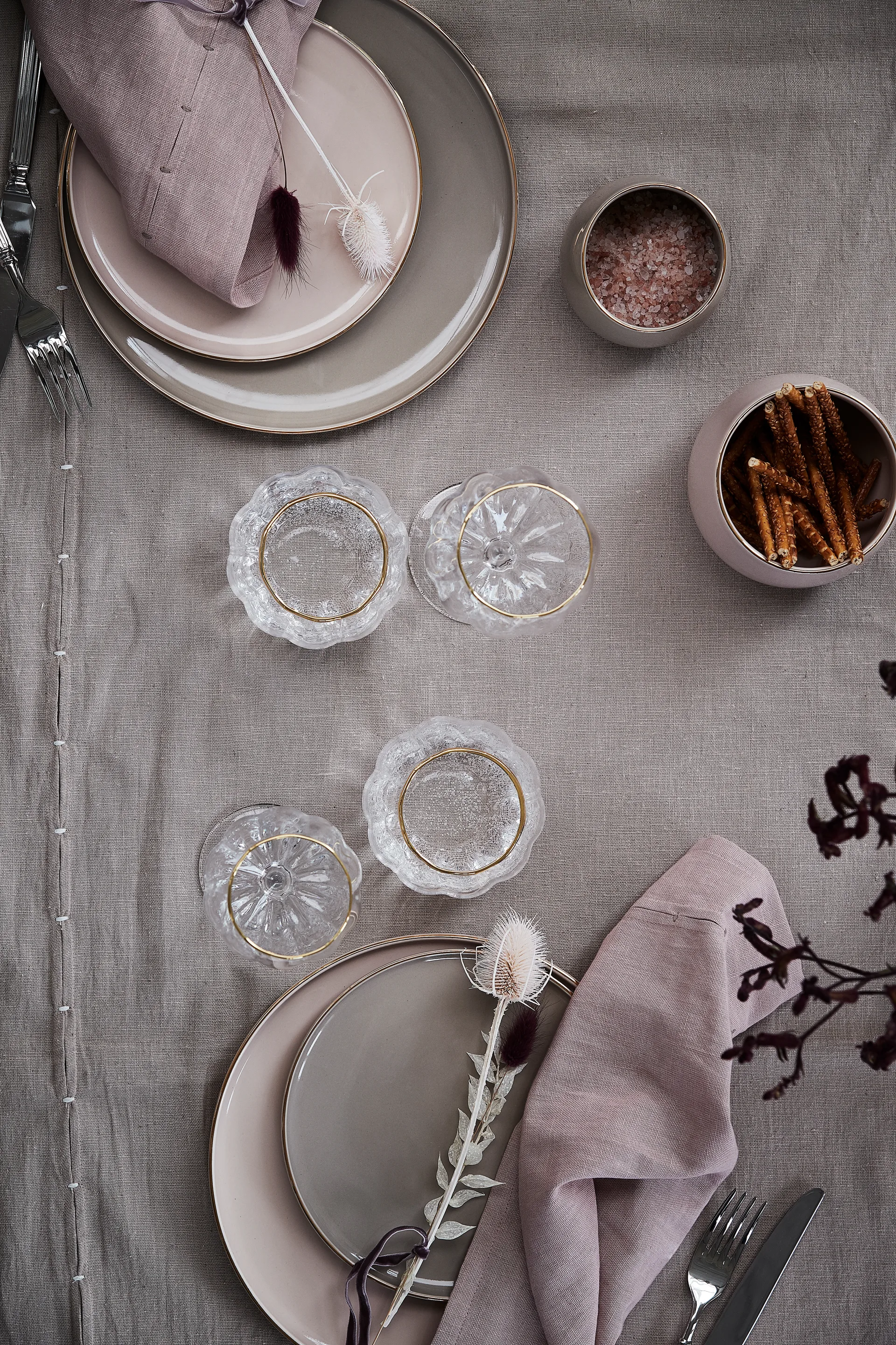 Clara 盘子 Ø20 cm, 玫瑰色-light gold Lene Bjerre