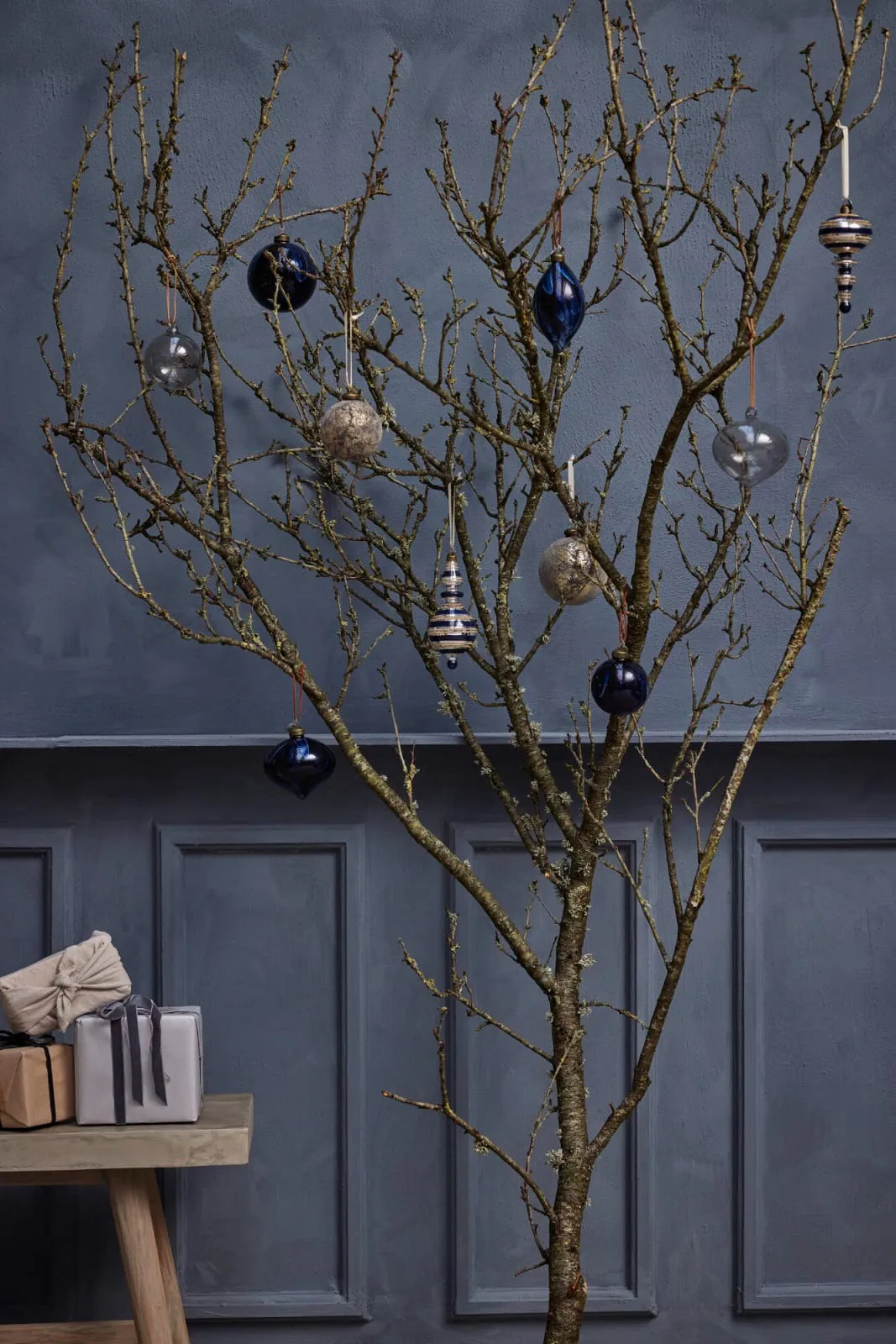 Clearena 圣诞球 Ø8 cm, 深蓝-金 Lene Bjerre