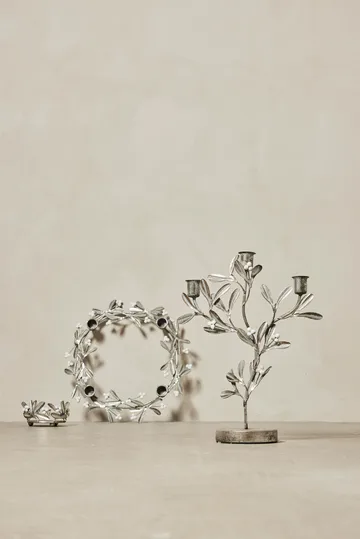 Missia 烛台 34 cm - Silver - Lene Bjerre