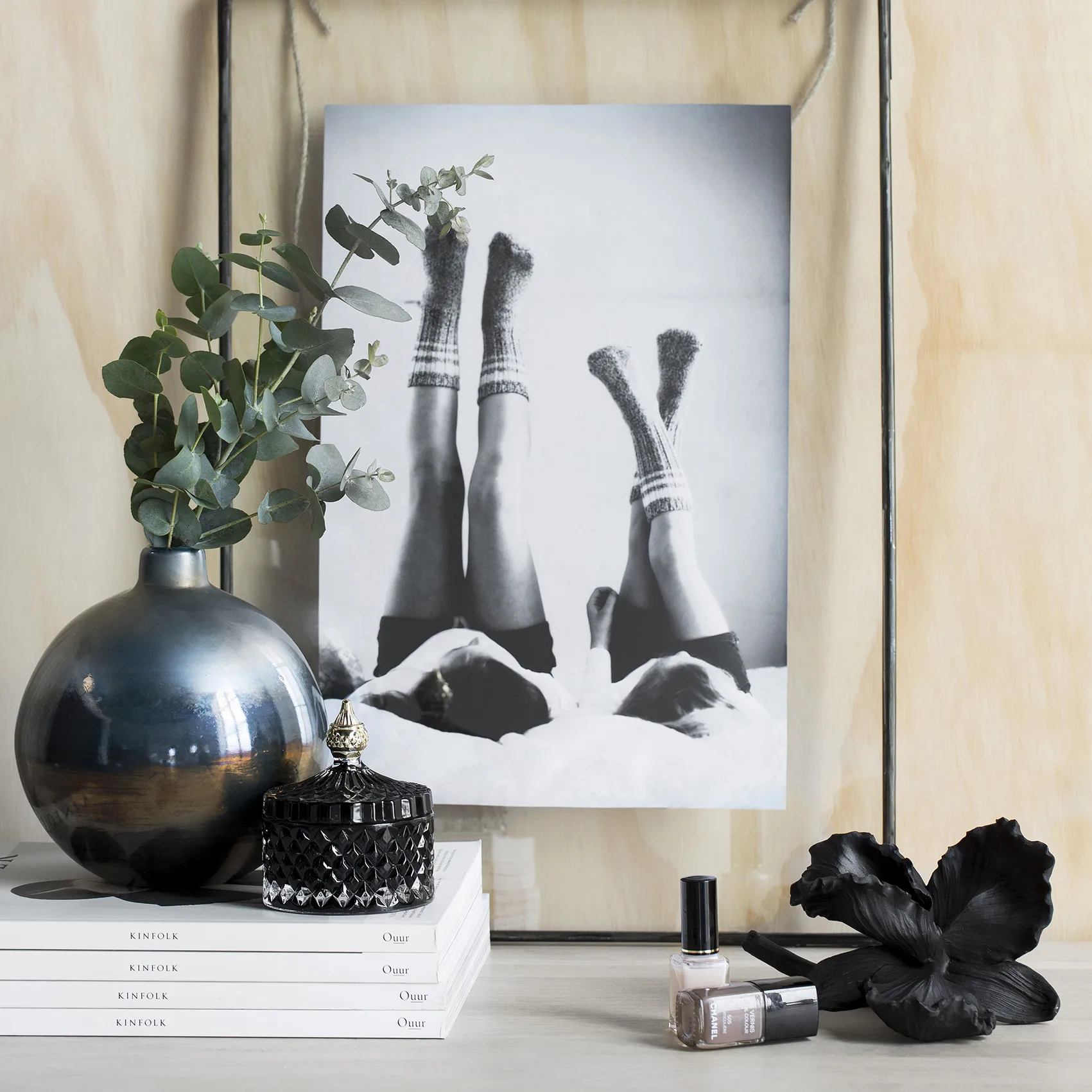 Miya 储物罐 （含盖子） Ø8.5 cm, dark 灰色/黑色 Lene Bjerre