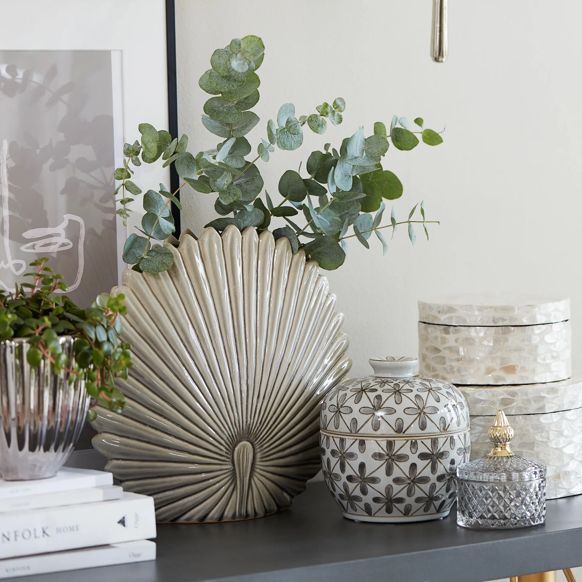 Miya 储物罐 （含盖子） Ø8.5 cm, Light 灰色 Lene Bjerre