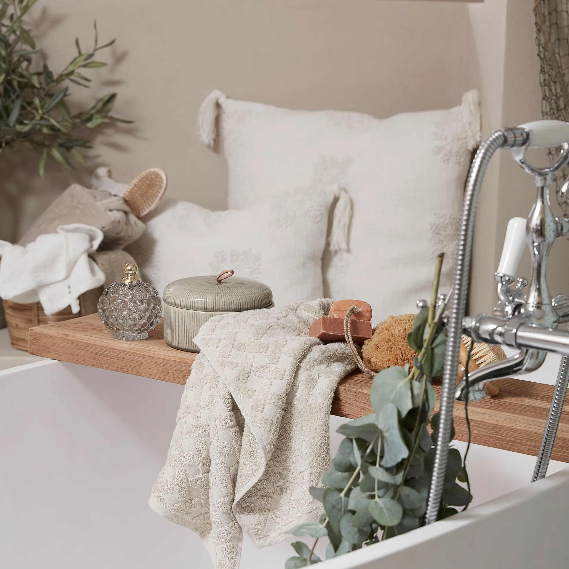 Miya storage jar with lid Ø10 cm, Light 灰色 Lene Bjerre