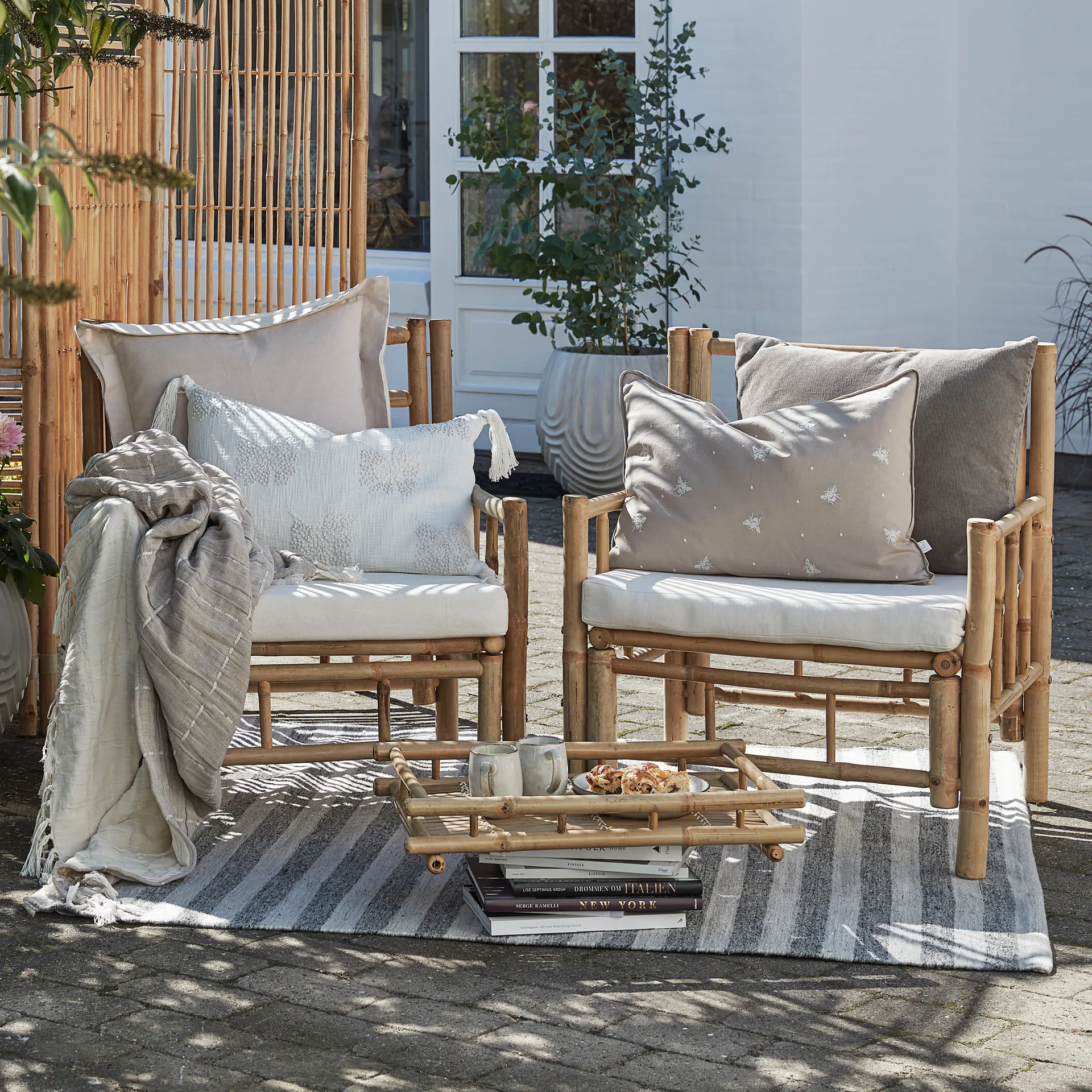 Monille cushion 50x50 cm, 银色 灰色 Lene Bjerre