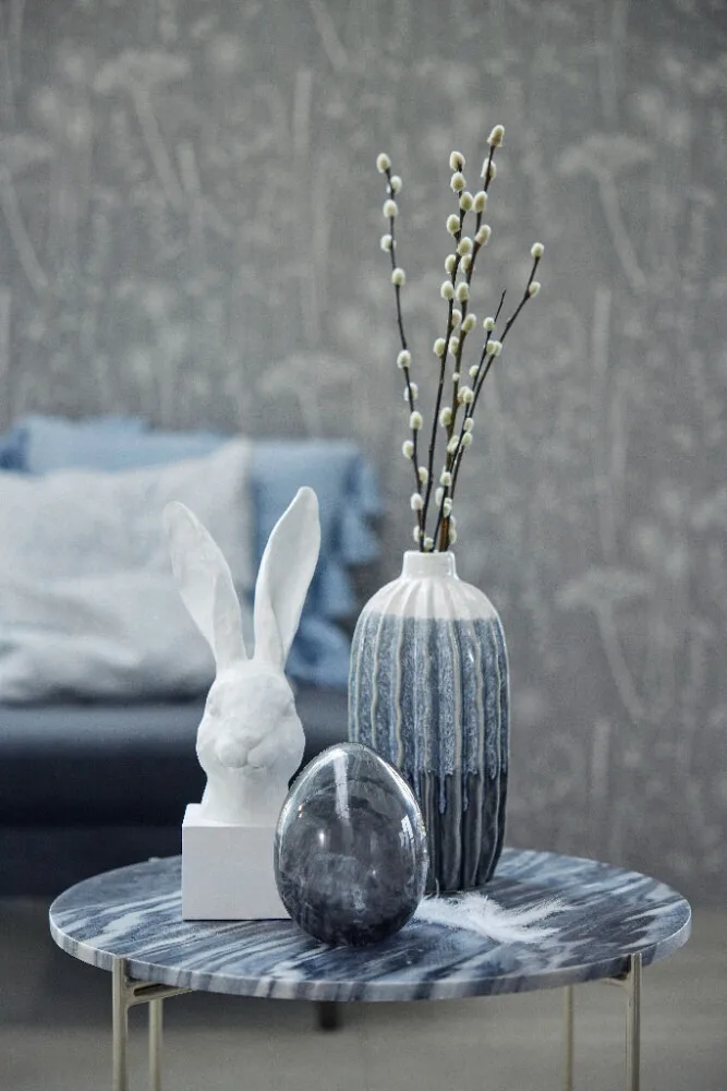 Murina decorative egg 15 cm, 透明-黑色 Lene Bjerre