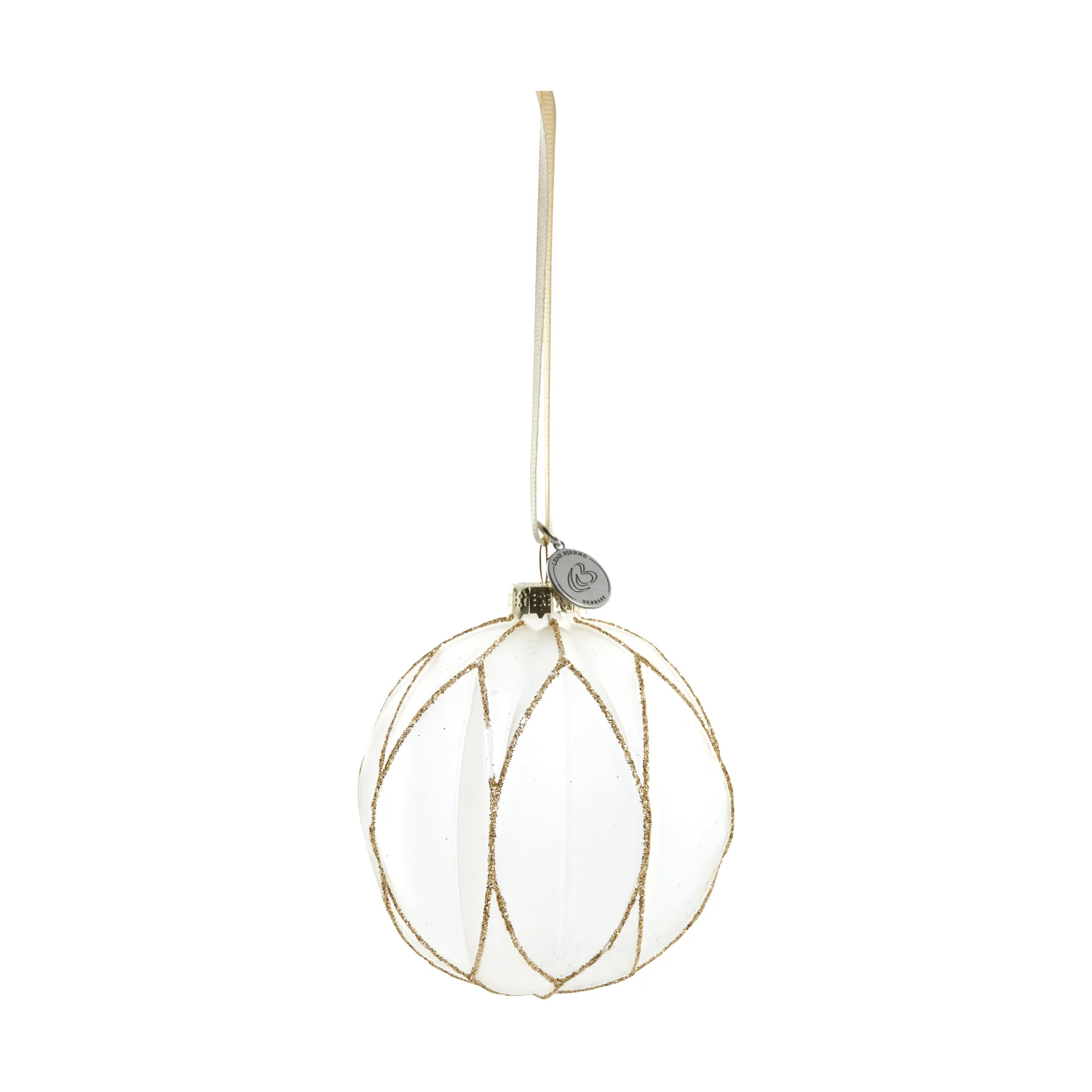 Navina 圣诞摆设/挂件/装饰 Ø8 cm, White-Light gold Lene Bjerre