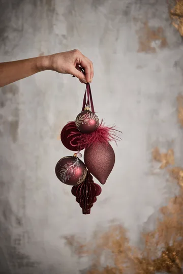 Velvitie bauble  Ø8 cm - pomegranate - Lene Bjerre