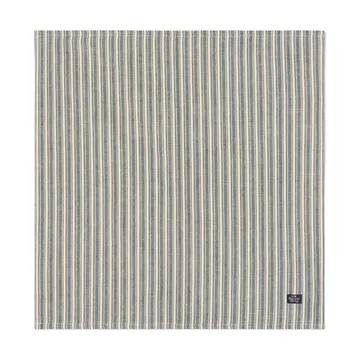 条纹亚麻餐巾 - 绿色-浅米色，50x50cm - Lexington