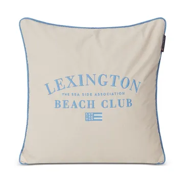 Beach Club Embroidered 枕头套 50x50 cm - Beige-blue - Lexington