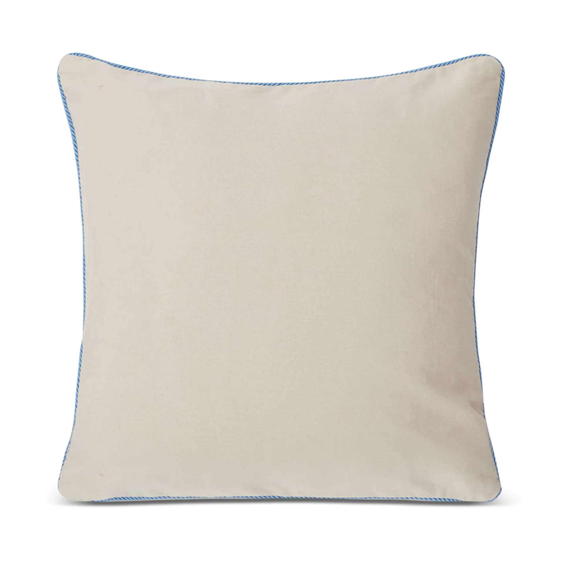 Beach Club Embroidered 枕头套 50x50 cm, Beige-blue Lexington