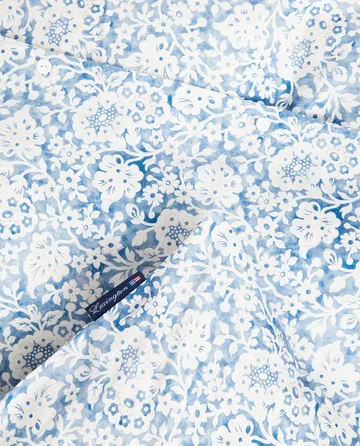 Blue Floral Printed Cotton Sateen 床上用品套装 - 50x60 cm, 150x210 cm - Lexington