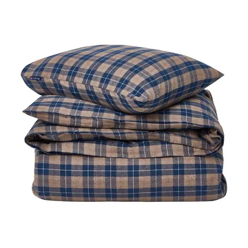 Checked Flannel 床上用品套装 150x210 cm - Denim 蓝色-米色 - Lexington