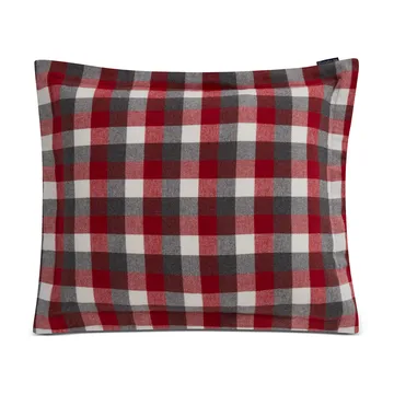 Checked Flannel 枕头套 50x60 cm - 红色-深灰色 - Lexington