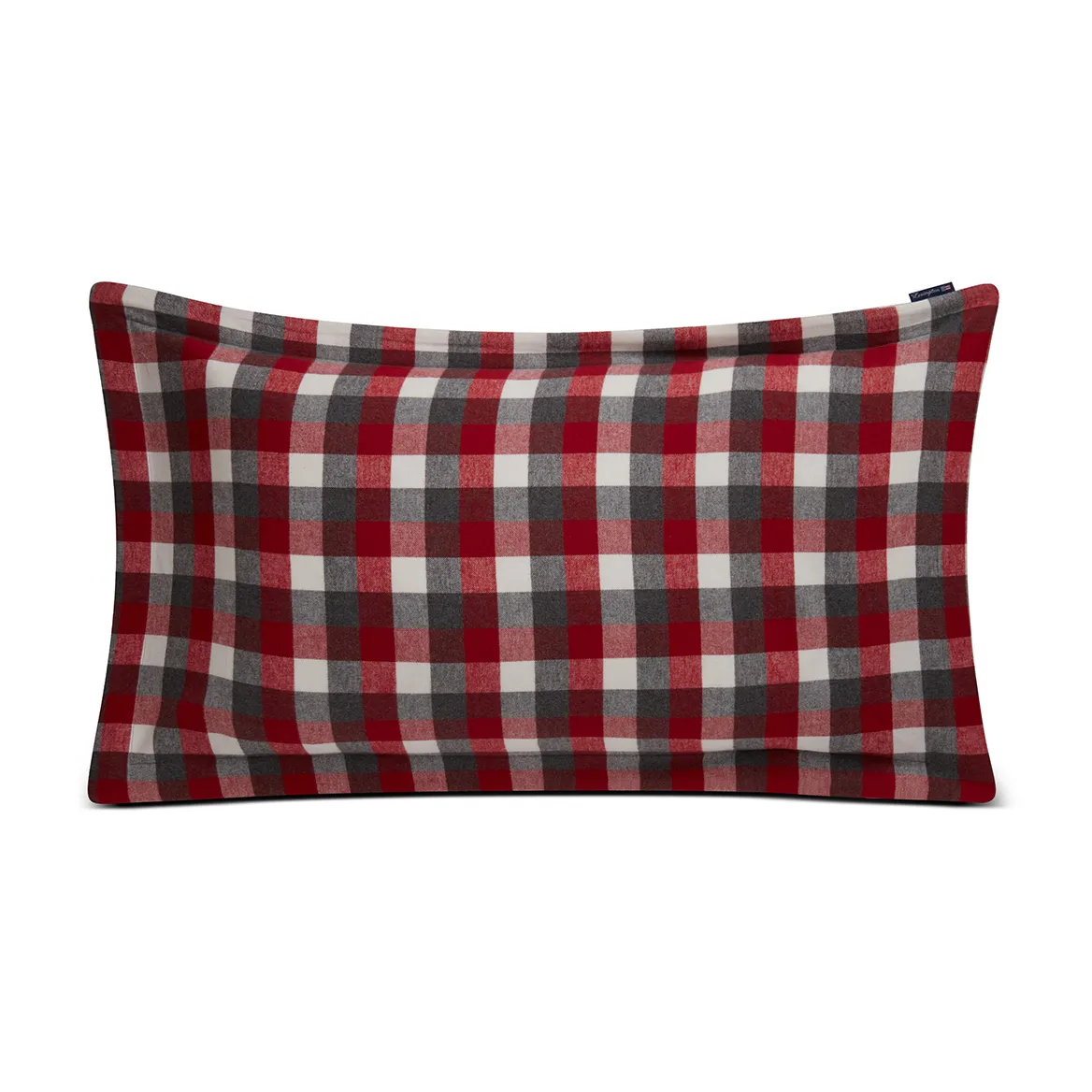 Checked Flannel 枕头套 50x90 cm, 红色-深灰色 Lexington