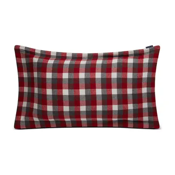 Checked Flannel 枕头套 50x90 cm - 红色-深灰色 - Lexington