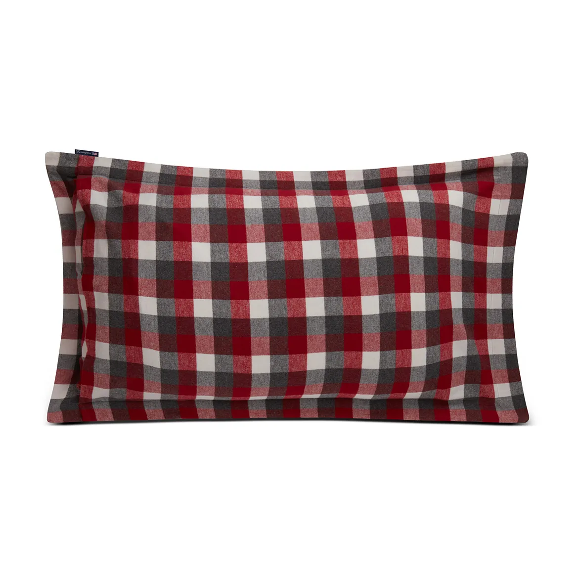 Checked Flannel 枕头套 50x90 cm, 红色-深灰色 Lexington