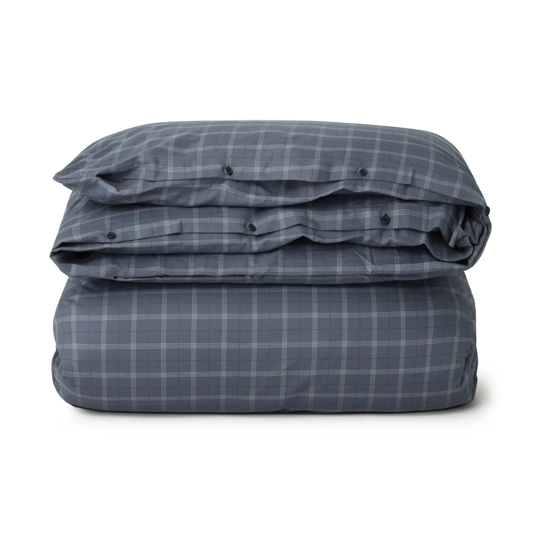 Checked Pinpoint Oxford 被套 150x210 cm, Dove Lexington