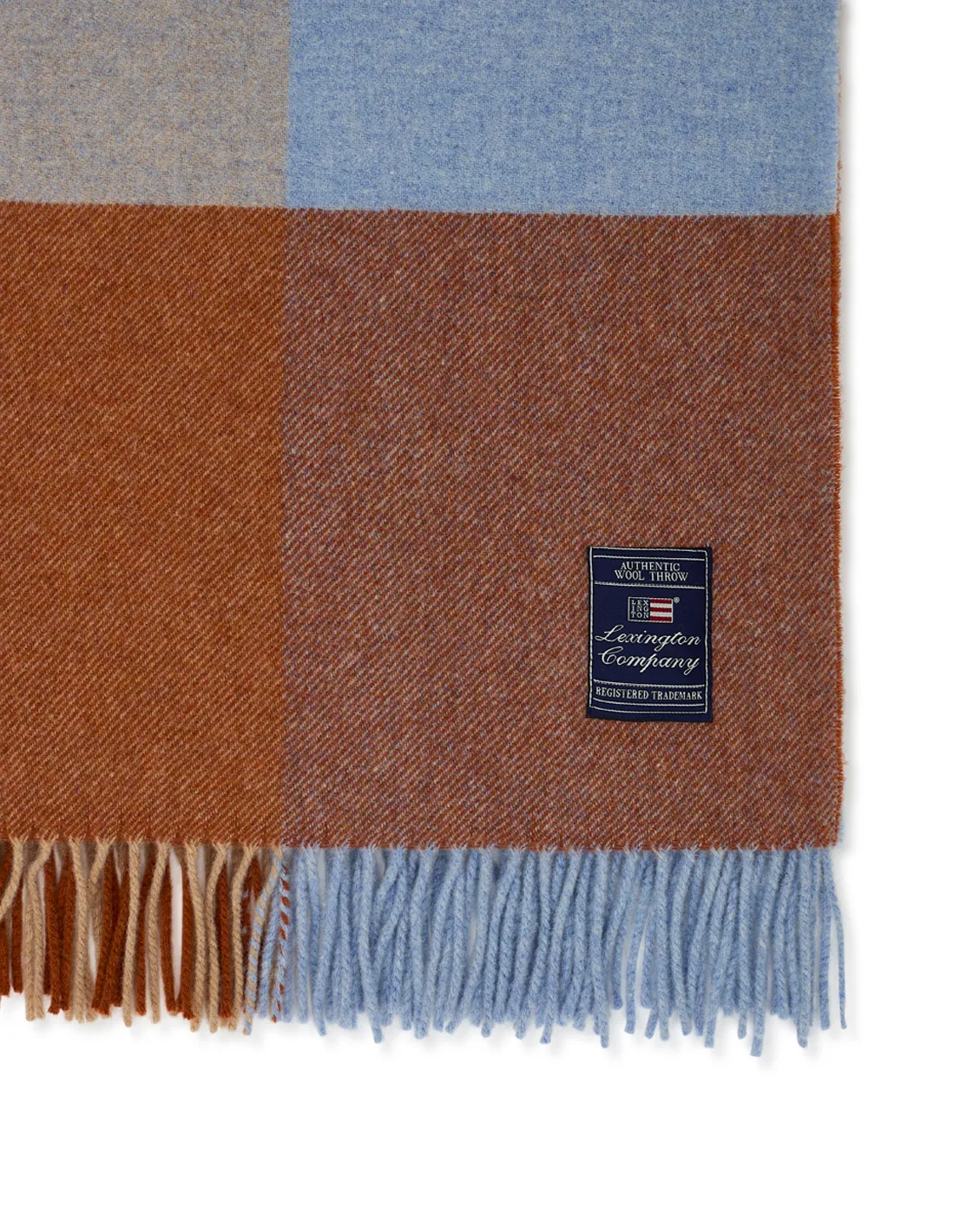 Checked Recycled 羊毛 毯子 130x170 cm, 混合色 Lexington