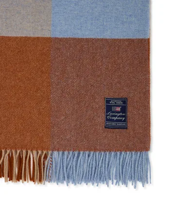 Checked Recycled 羊毛 毯子 130x170 cm - 混合色 - Lexington