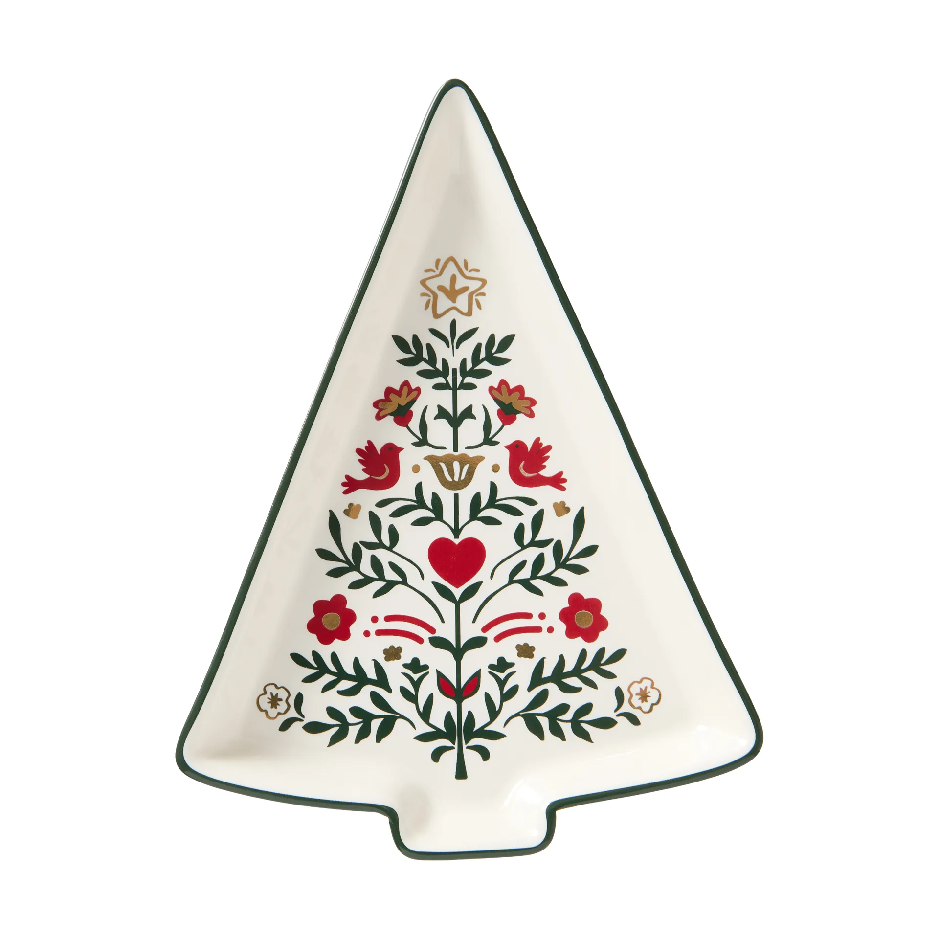 Christmas Tree 上菜盘, 多色，15.2x11x1.6cm Lexington