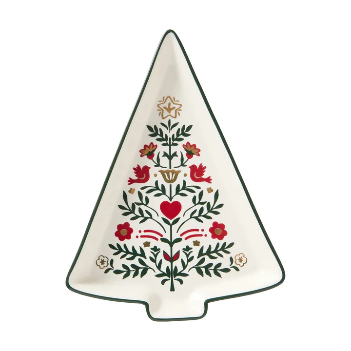 Christmas Tree 上菜盘 - 多色，15.2x11x1.6cm - Lexington