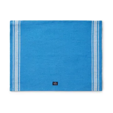 Cotton Jute 餐垫 with Side Stripes 40x50 cm - Blue-white - Lexington