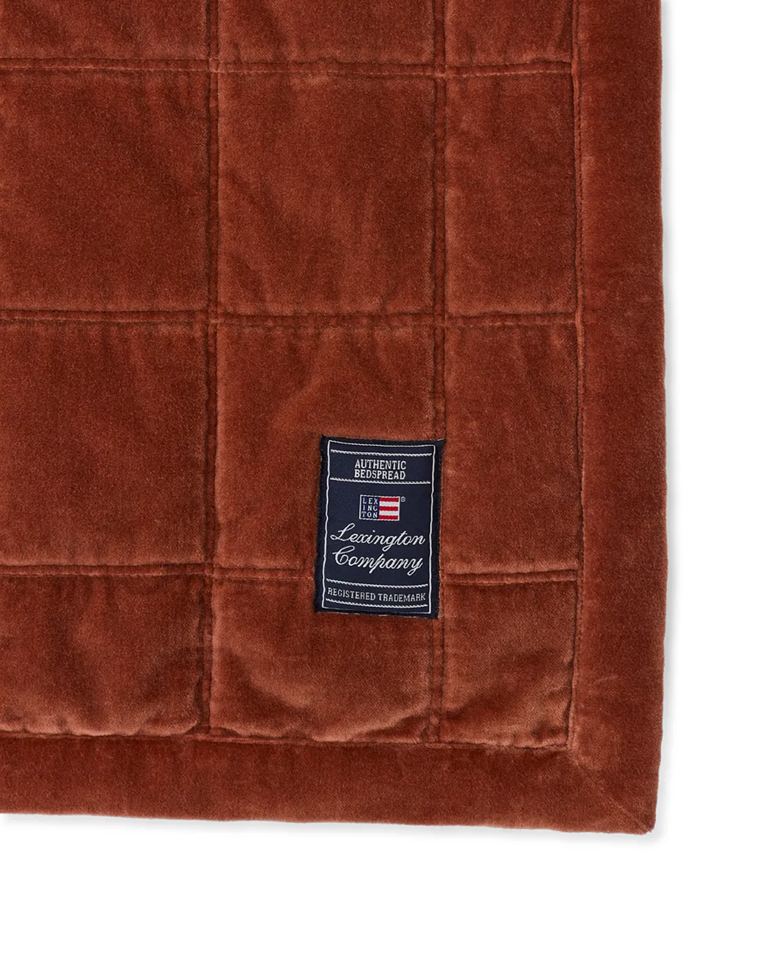 Cotton Velvet quilted 毯子 160x240 cm, Rustic 棕色 Lexington