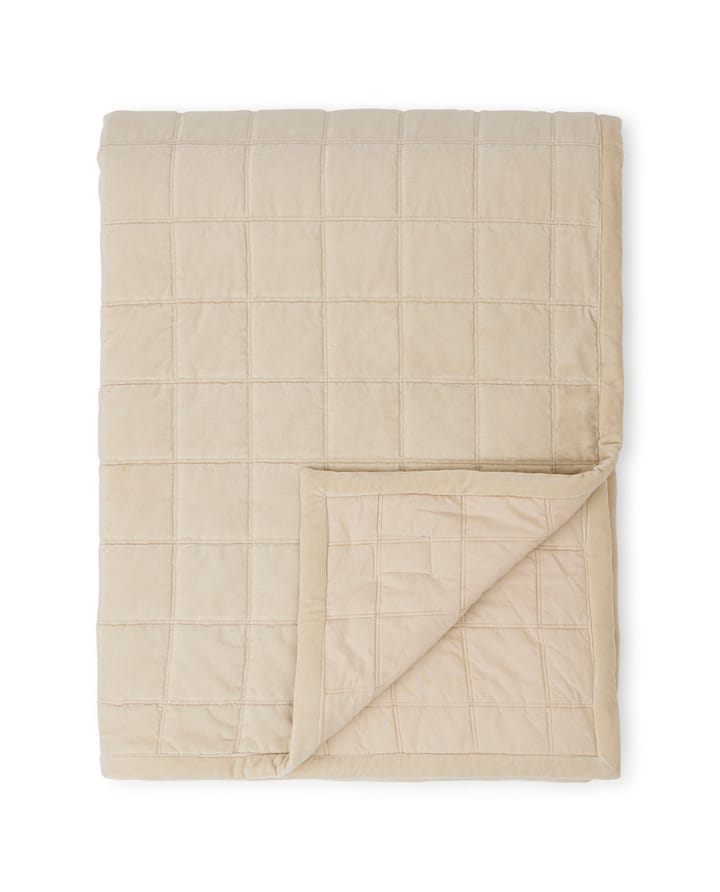 Cotton Velvet quilted 毯子 240x260 cm, 浅米色 Lexington